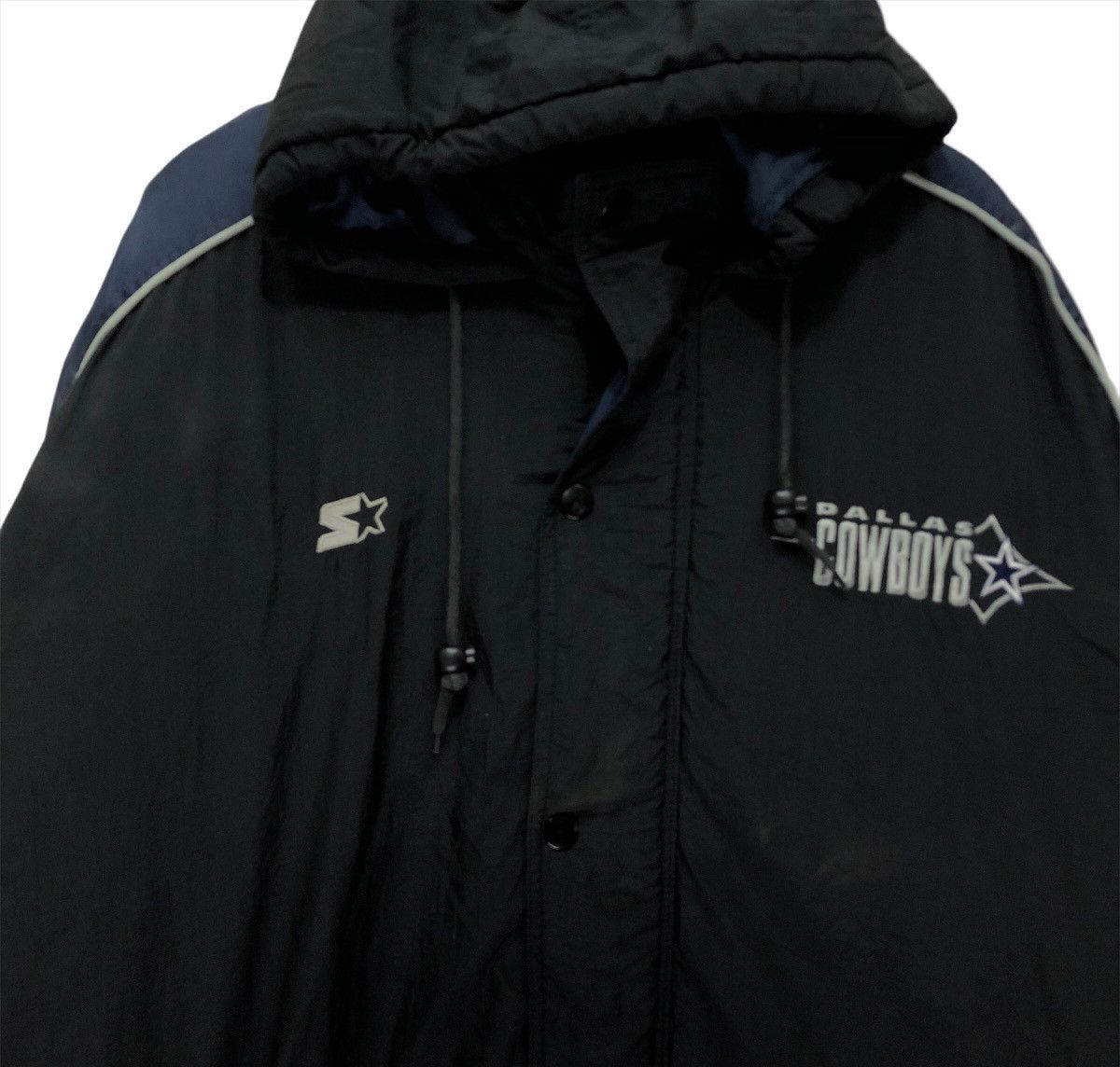 NFL Vintage 90s Dallas Cowboys Hooded Bomber Jacket Size US XL / EU 56 / 4 - 3 Thumbnail