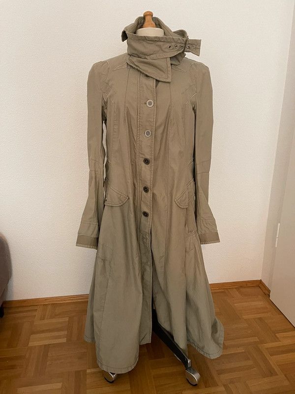 image of Marithe Francois Girbaud Marithé + François Girbaud Beige Trench Coat, Women's (Size Medium)