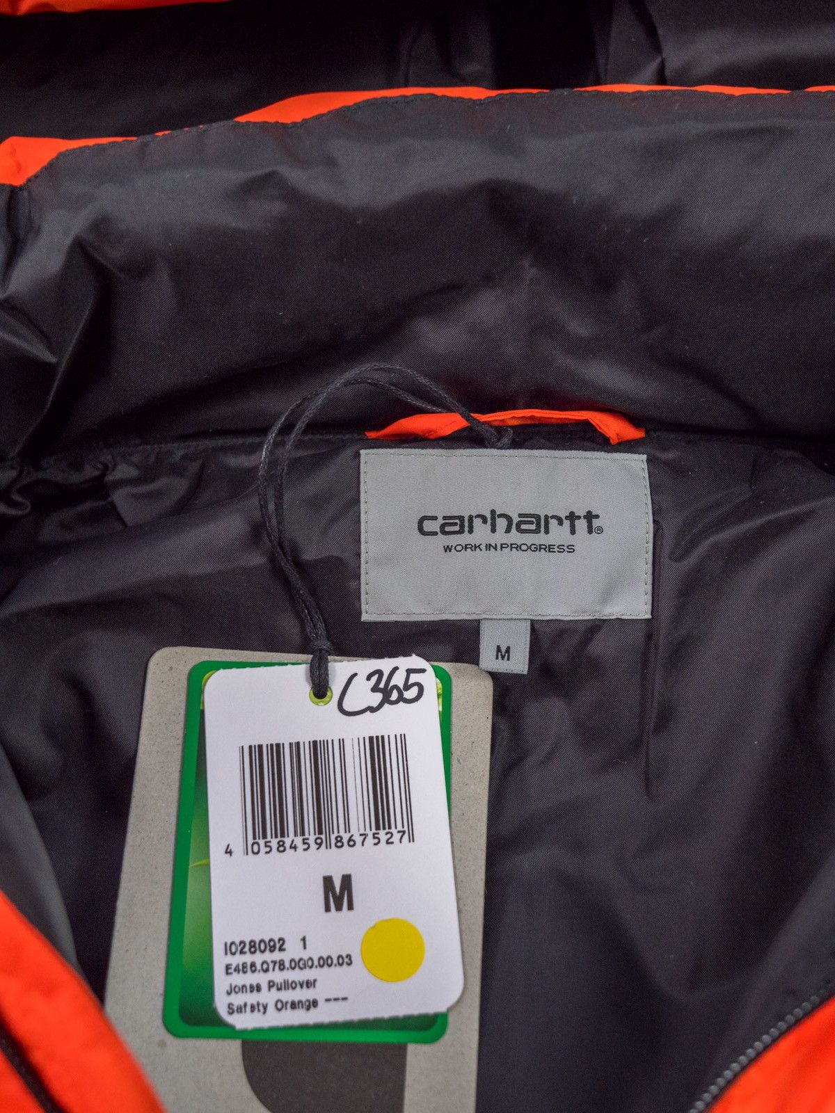 Carhartt × Carhartt Wip CARHARTT WIP PUFFER JACKET JONES PULLOVER SAFETY ORANGE Size US M / EU 48-50 / 2 - 8 Thumbnail