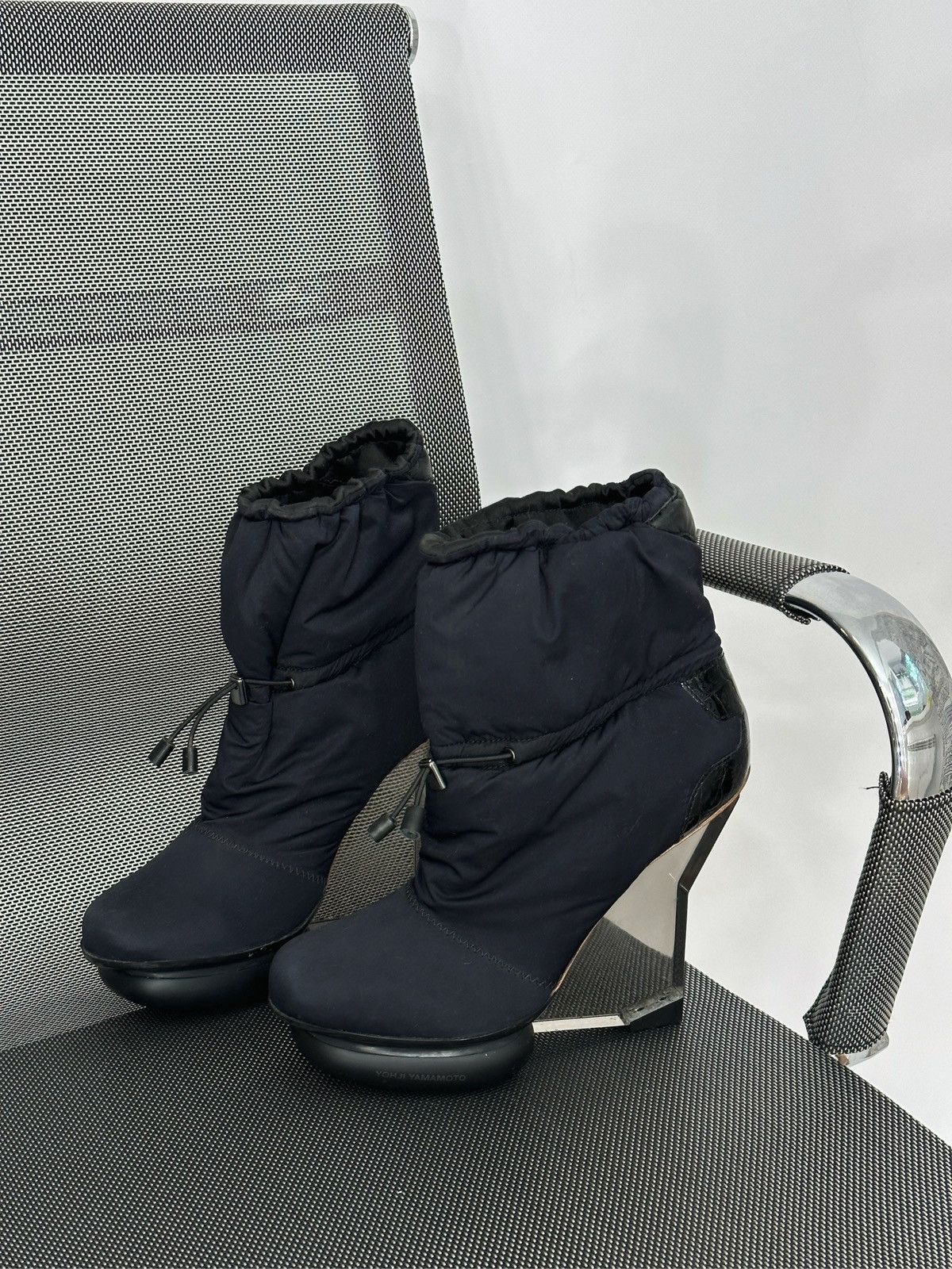 Adidas × Y-3 × Yohji Yamamoto Adidas Y-3 ARKQUE leather-trimmed 