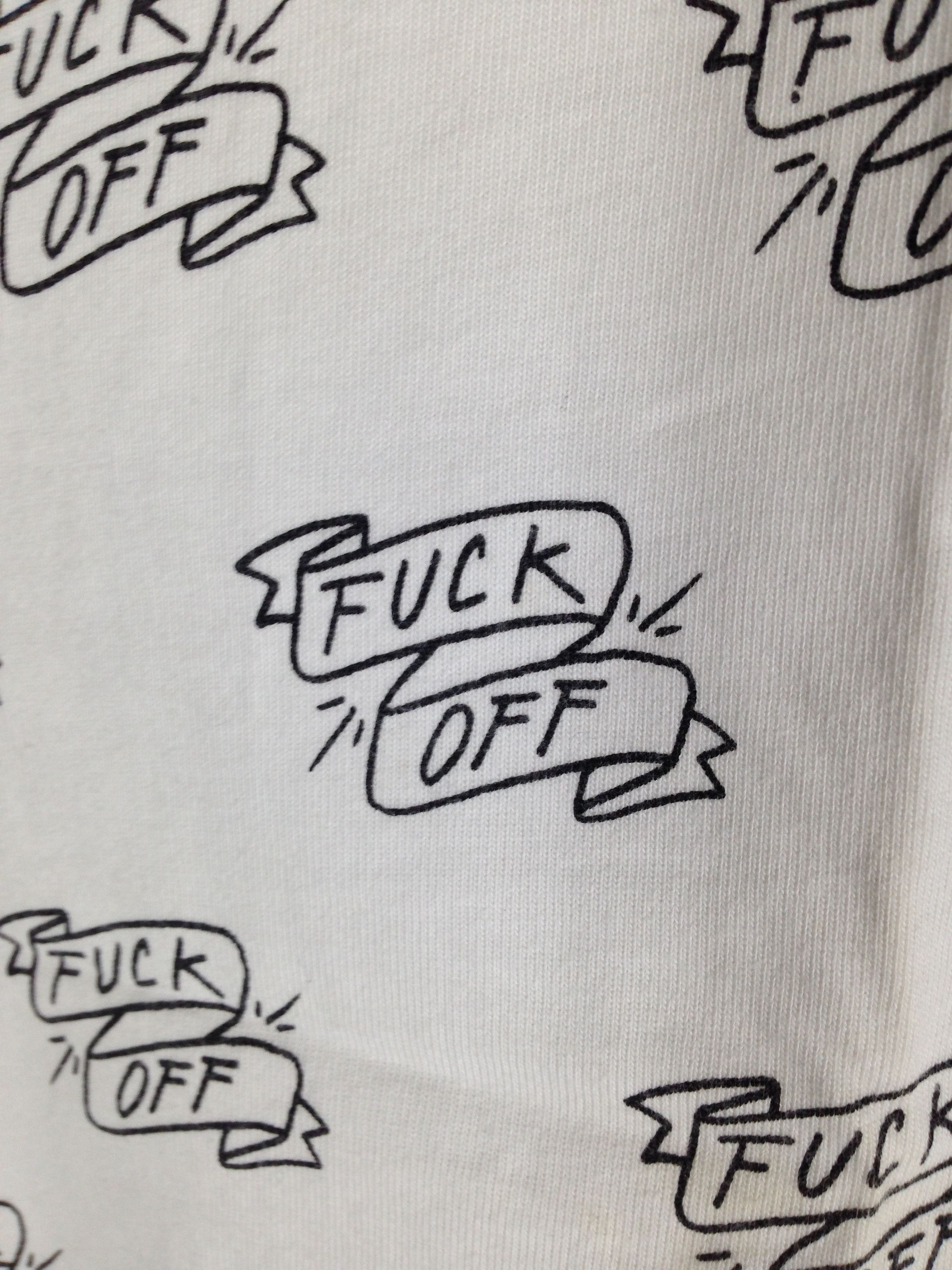 Japanese Brand Seven Union Fitted Fuck Off Tee Full Print Size US L / EU 52-54 / 3 - 2 Thumbnail