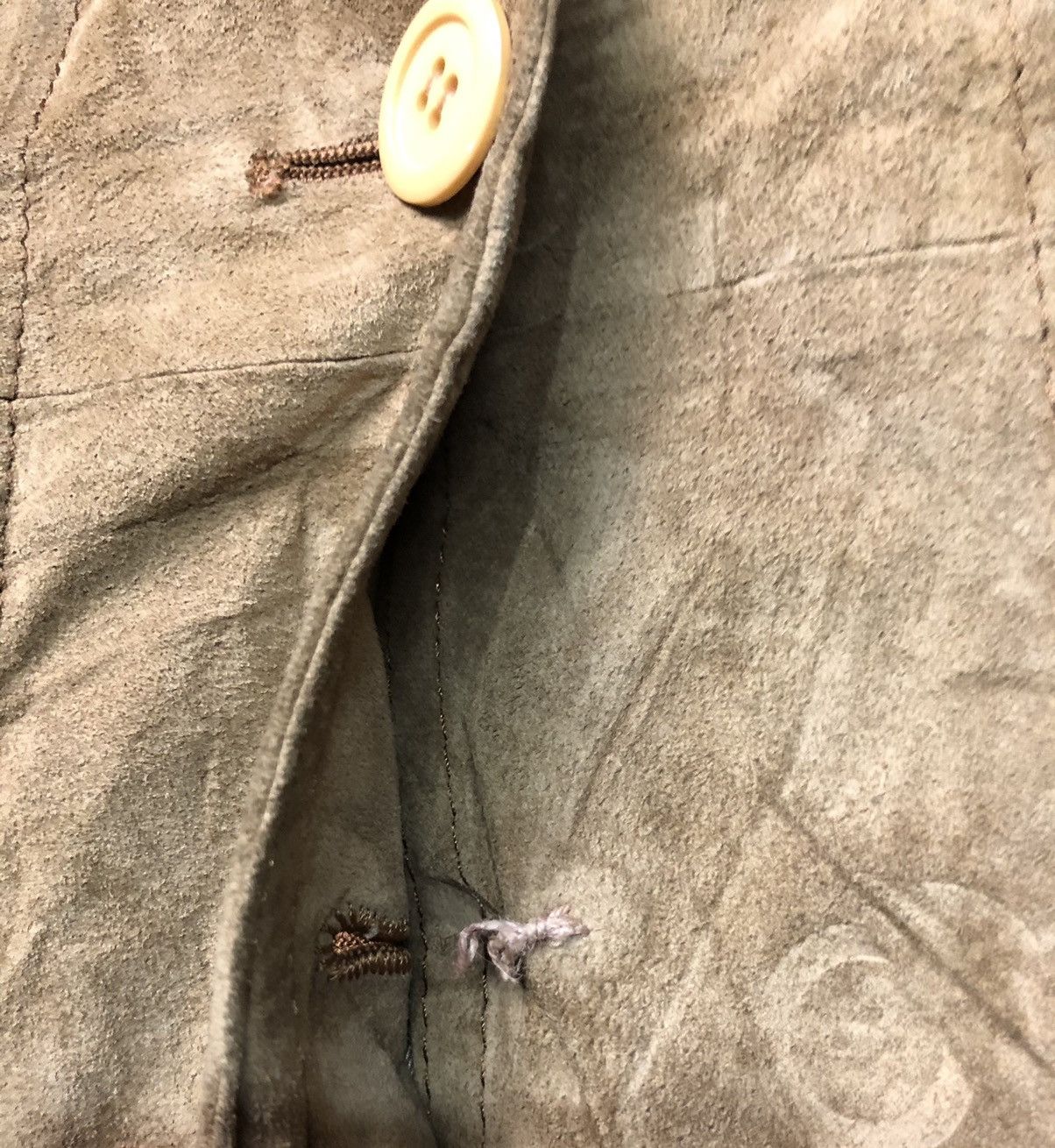Vintage VINTAGE BELTED SUEDE LEATHER LONG JACKET 🧥 Size US S / EU 44-46 / 1 - 5 Thumbnail