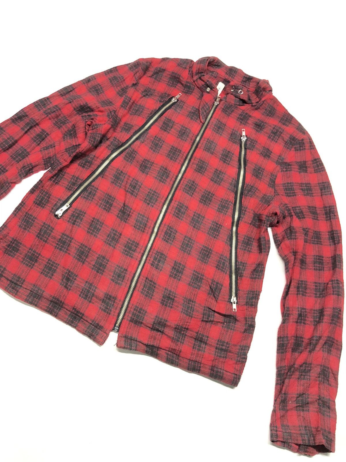 Designer × Japanese Brand × Seditionaries HIKARI SHOJI RED TARTAN CHEKERED MULTI ZIPPER PUNK STYE Size US M / EU 48-50 / 2 - 2 Thumbnail