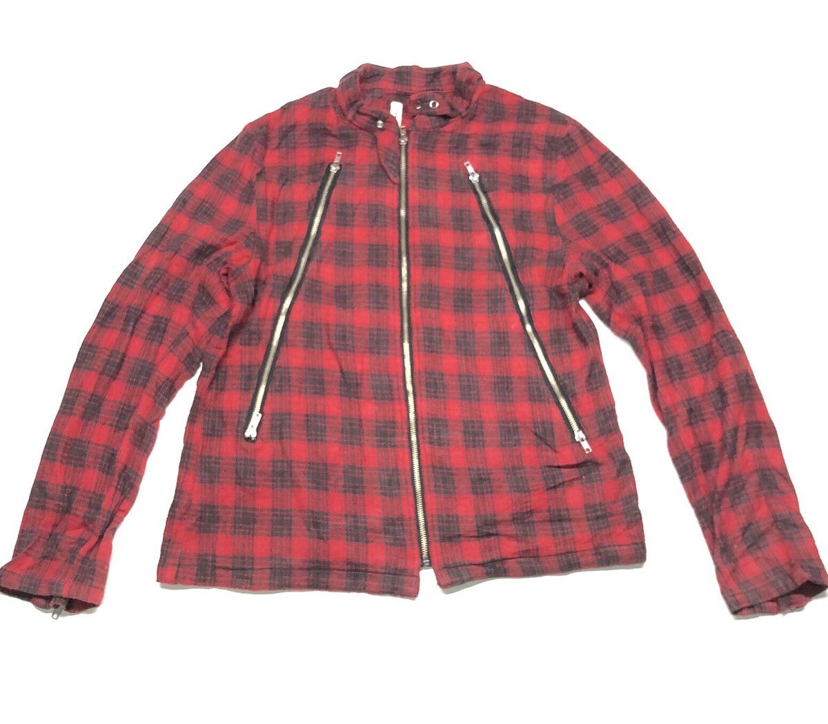 Designer × Japanese Brand × Seditionaries HIKARI SHOJI RED TARTAN CHEKERED MULTI ZIPPER PUNK STYE Size US M / EU 48-50 / 2 - 1 Thumbnail