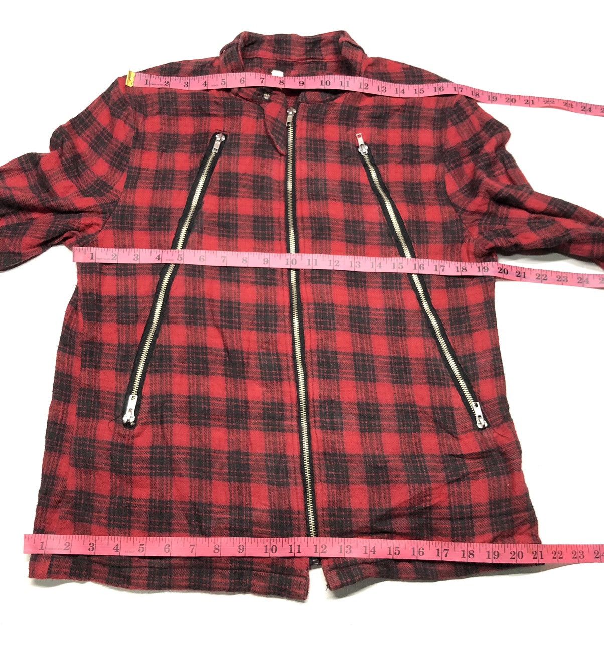 Designer × Japanese Brand × Seditionaries HIKARI SHOJI RED TARTAN CHEKERED MULTI ZIPPER PUNK STYE Size US M / EU 48-50 / 2 - 9 Thumbnail