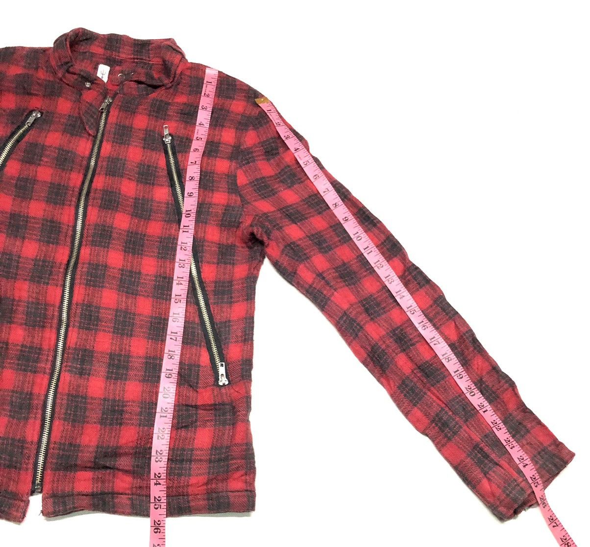 Designer × Japanese Brand × Seditionaries HIKARI SHOJI RED TARTAN CHEKERED MULTI ZIPPER PUNK STYE Size US M / EU 48-50 / 2 - 10 Thumbnail