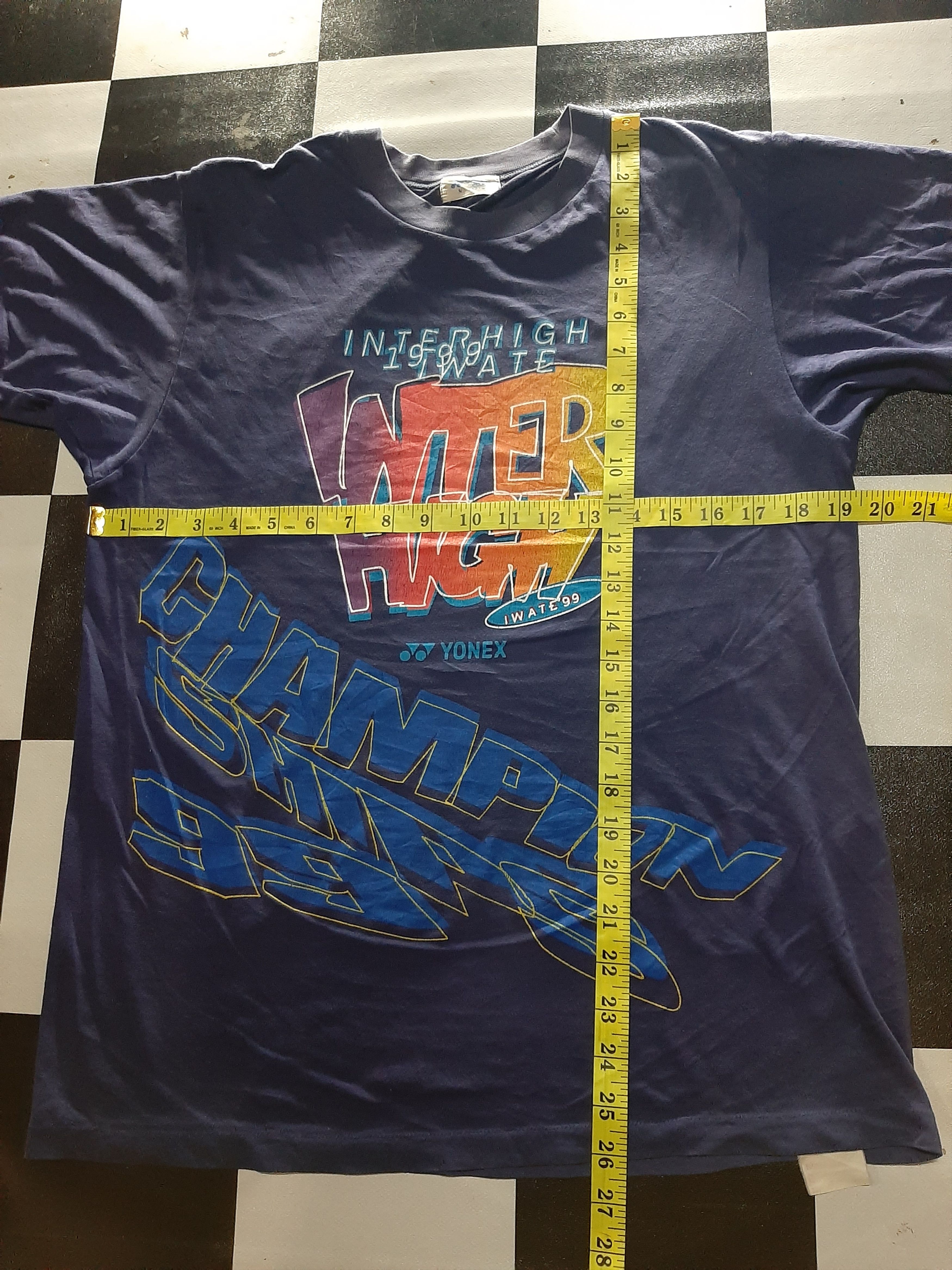 VINTAGE YONEX INTER HIGH 1999 soft thin T shirt