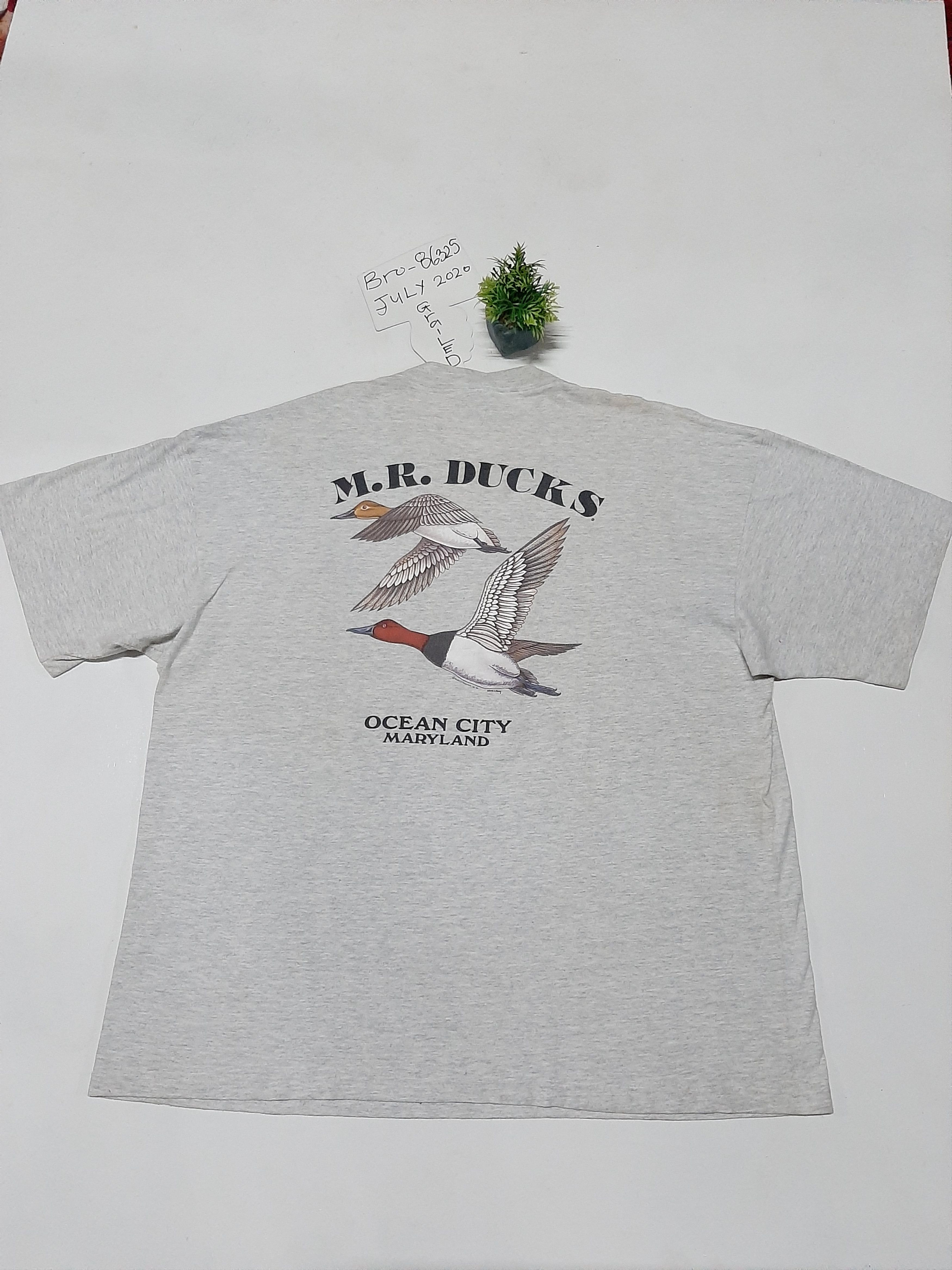 Lee × Vintage VTG 90s MR.DUCK SINGLE POCKET LEE TSHIRT..SINGLE STICH.. Size US XXL / EU 58 / 5 - 1 Thumbnail