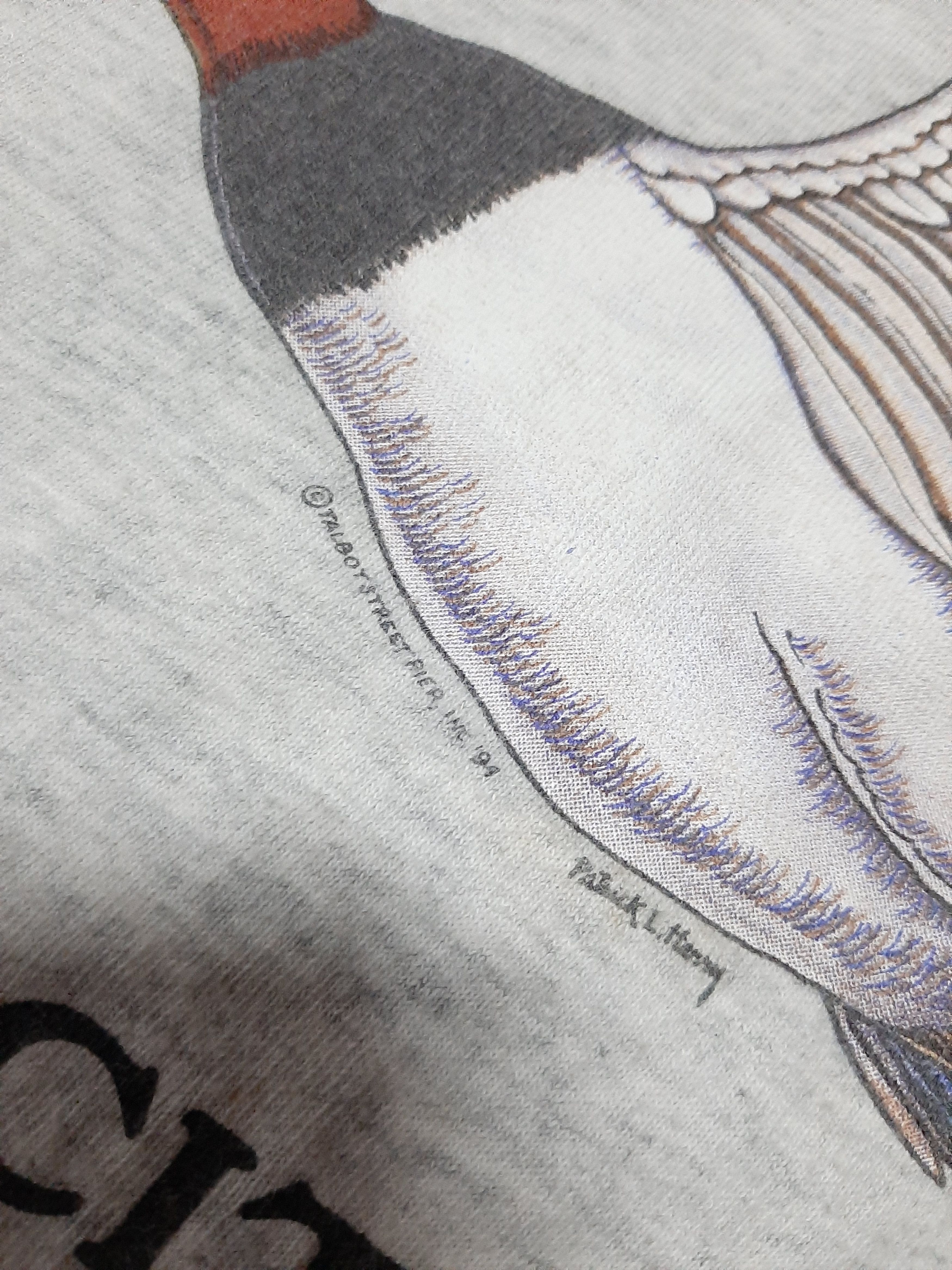 Lee × Vintage VTG 90s MR.DUCK SINGLE POCKET LEE TSHIRT..SINGLE STICH.. Size US XXL / EU 58 / 5 - 8 Thumbnail