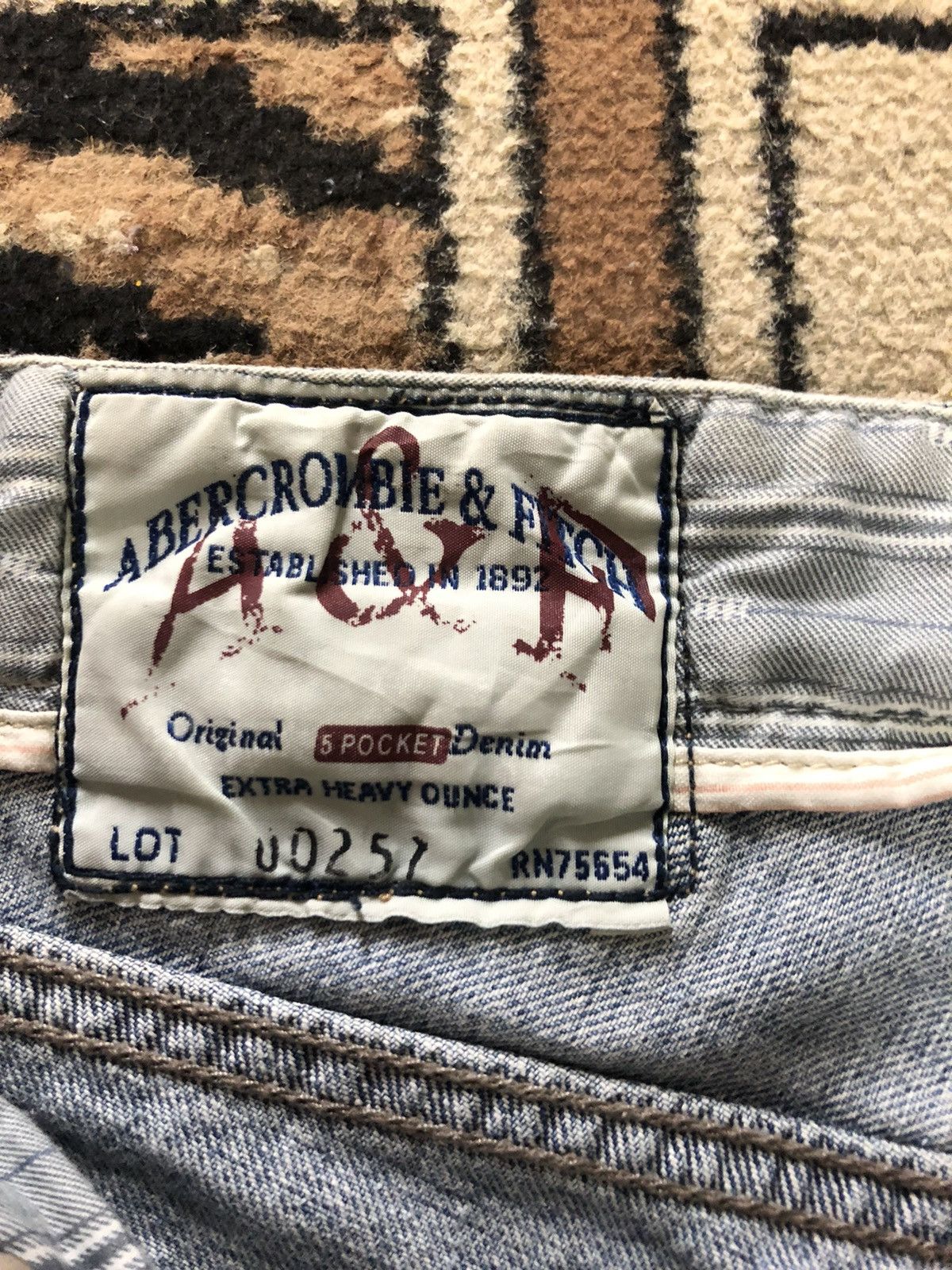 Abercrombie & Fitch × Vintage VINTAGE A&F WORKWEAR BLUE WASH DISTRESSED DENIM Size US 30 / EU 46 - 11 Thumbnail