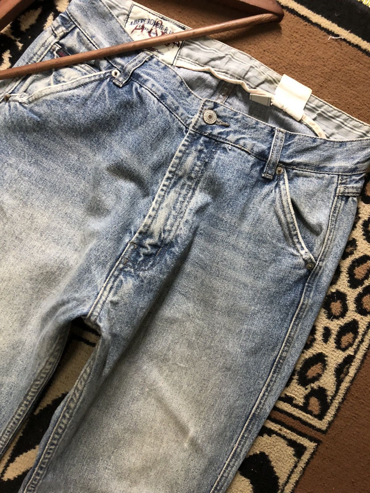 Abercrombie & Fitch × Vintage VINTAGE A&F WORKWEAR BLUE WASH DISTRESSED DENIM Size US 30 / EU 46 - 8 Thumbnail