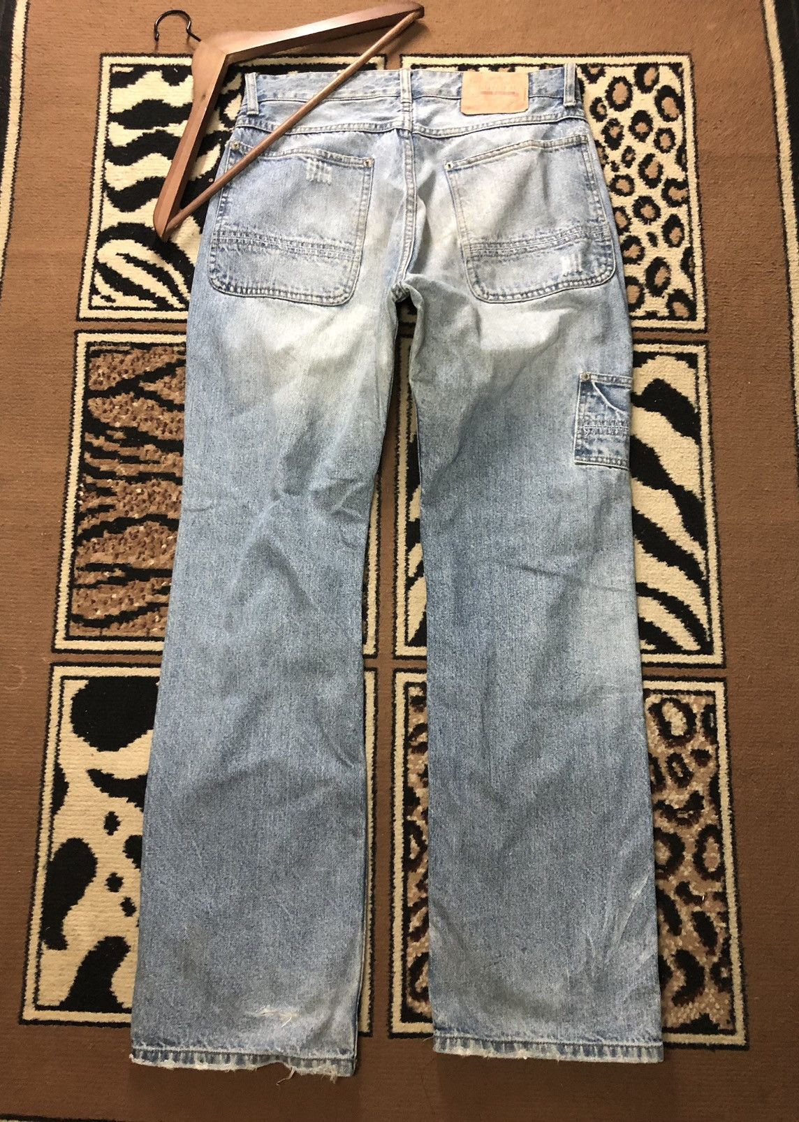 Abercrombie & Fitch × Vintage VINTAGE A&F WORKWEAR BLUE WASH DISTRESSED DENIM Size US 30 / EU 46 - 5 Thumbnail