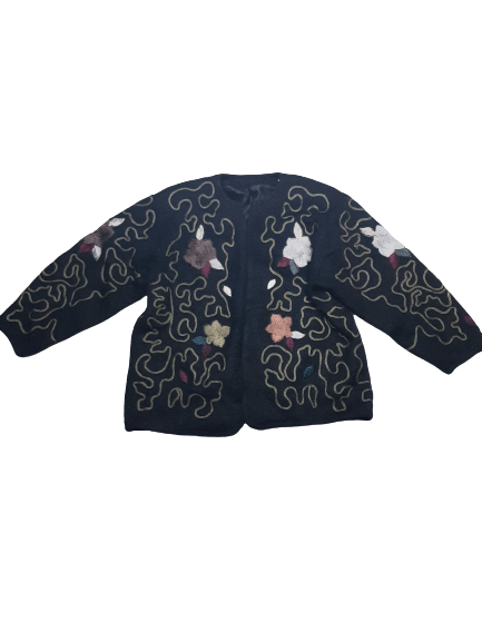 Vintage VINTAGE KNITWEAR CLASSIC DESIGN EMBROIDERY🌹 NICE DESIGN Size US L / EU 52-54 / 3 - 1 Thumbnail