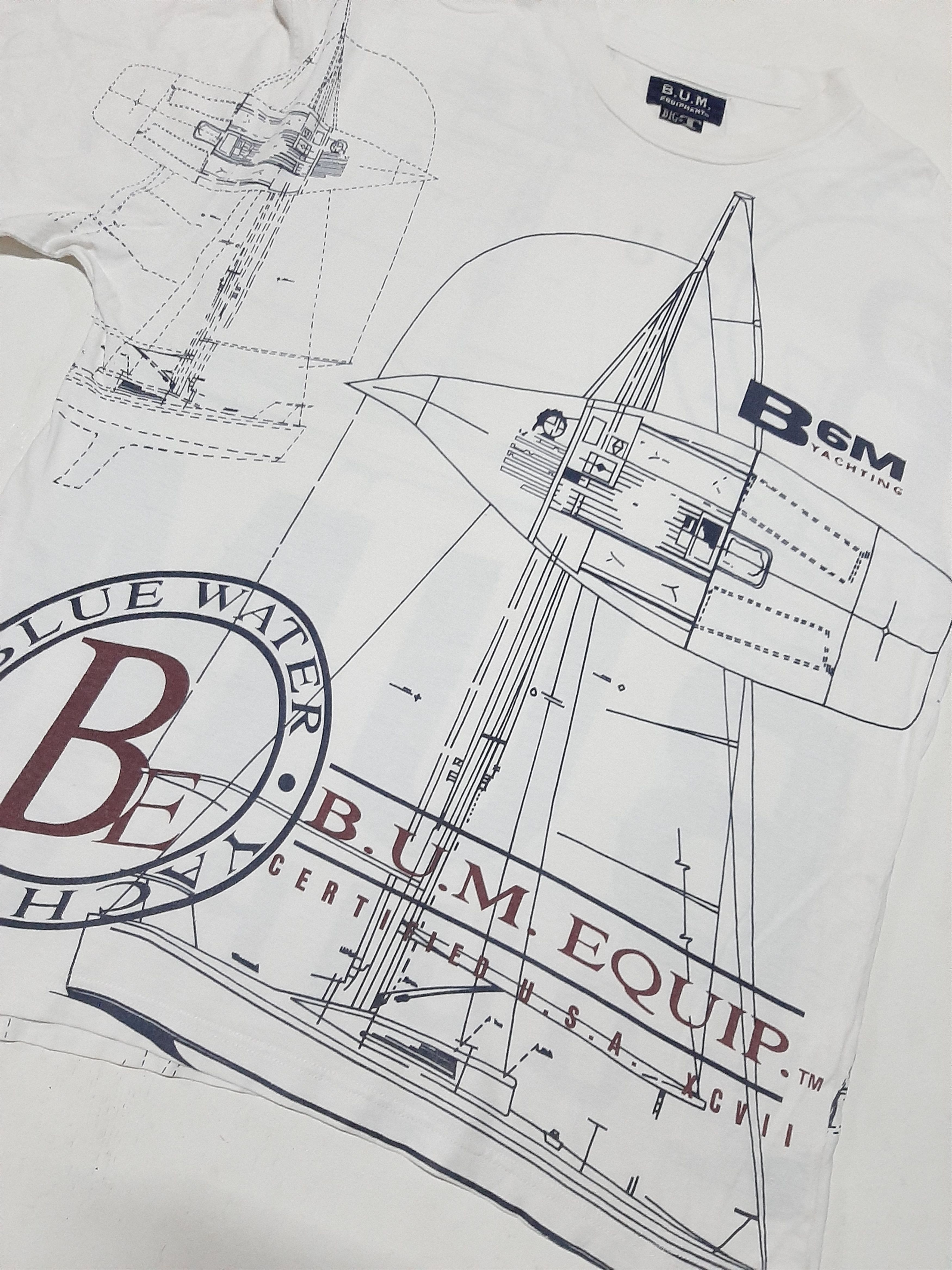 B.U.M Equipment × Vintage VINTAGE 90s B.U.M EQUIPMENT ALL OVER PRINT TSHIRT Size US L / EU 52-54 / 3 - 2 Thumbnail