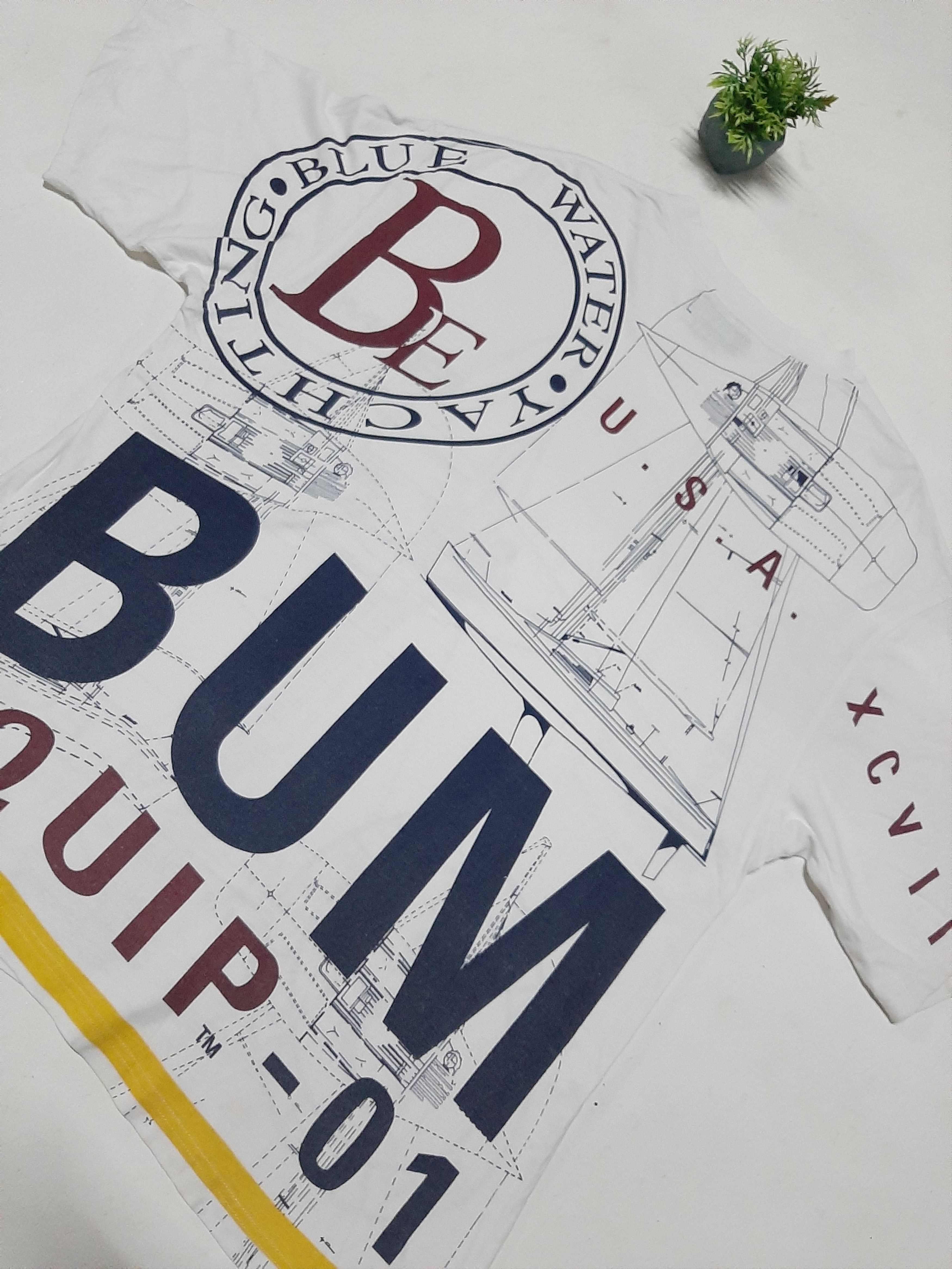 B.U.M Equipment × Vintage VINTAGE 90s B.U.M EQUIPMENT ALL OVER PRINT TSHIRT Size US L / EU 52-54 / 3 - 4 Thumbnail