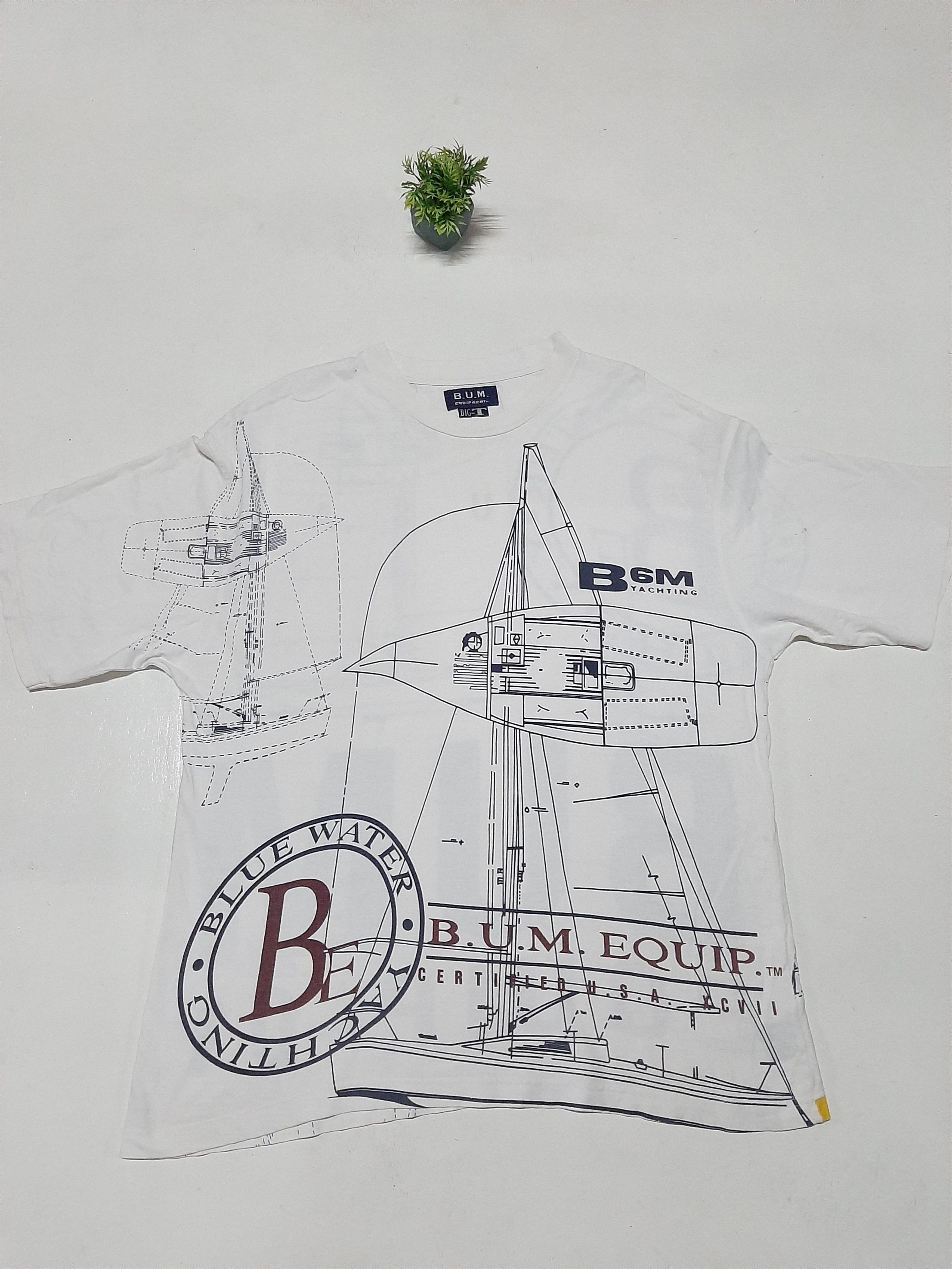 B.U.M Equipment × Vintage VINTAGE 90s B.U.M EQUIPMENT ALL OVER PRINT TSHIRT Size US L / EU 52-54 / 3 - 1 Thumbnail