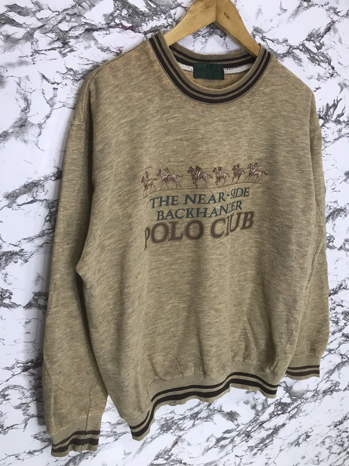 Polo Ralph Lauren × Vintage Polo Sport Spell Out Big Logo Sweatshirt Size US M / EU 48-50 / 2 - 3 Thumbnail