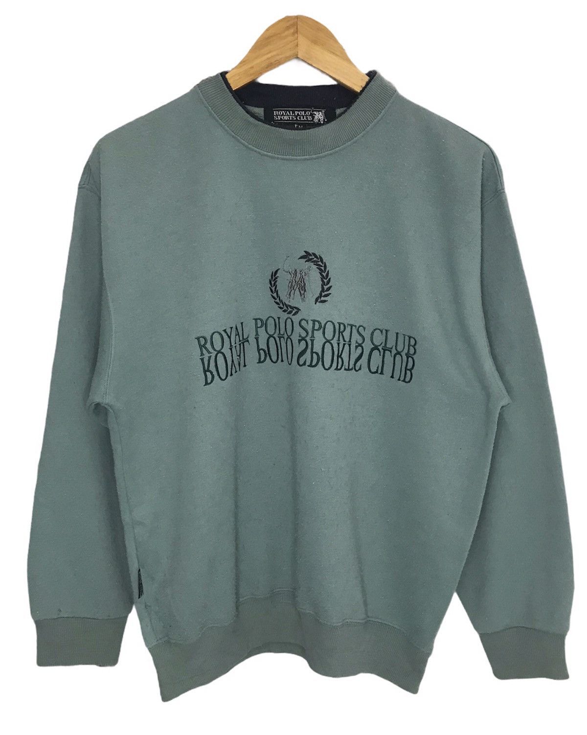 Polo Ralph Lauren × Vintage Royal Polo Sport Big Logo Spell Out Sweatshirt Size US M / EU 48-50 / 2 - 1 Thumbnail