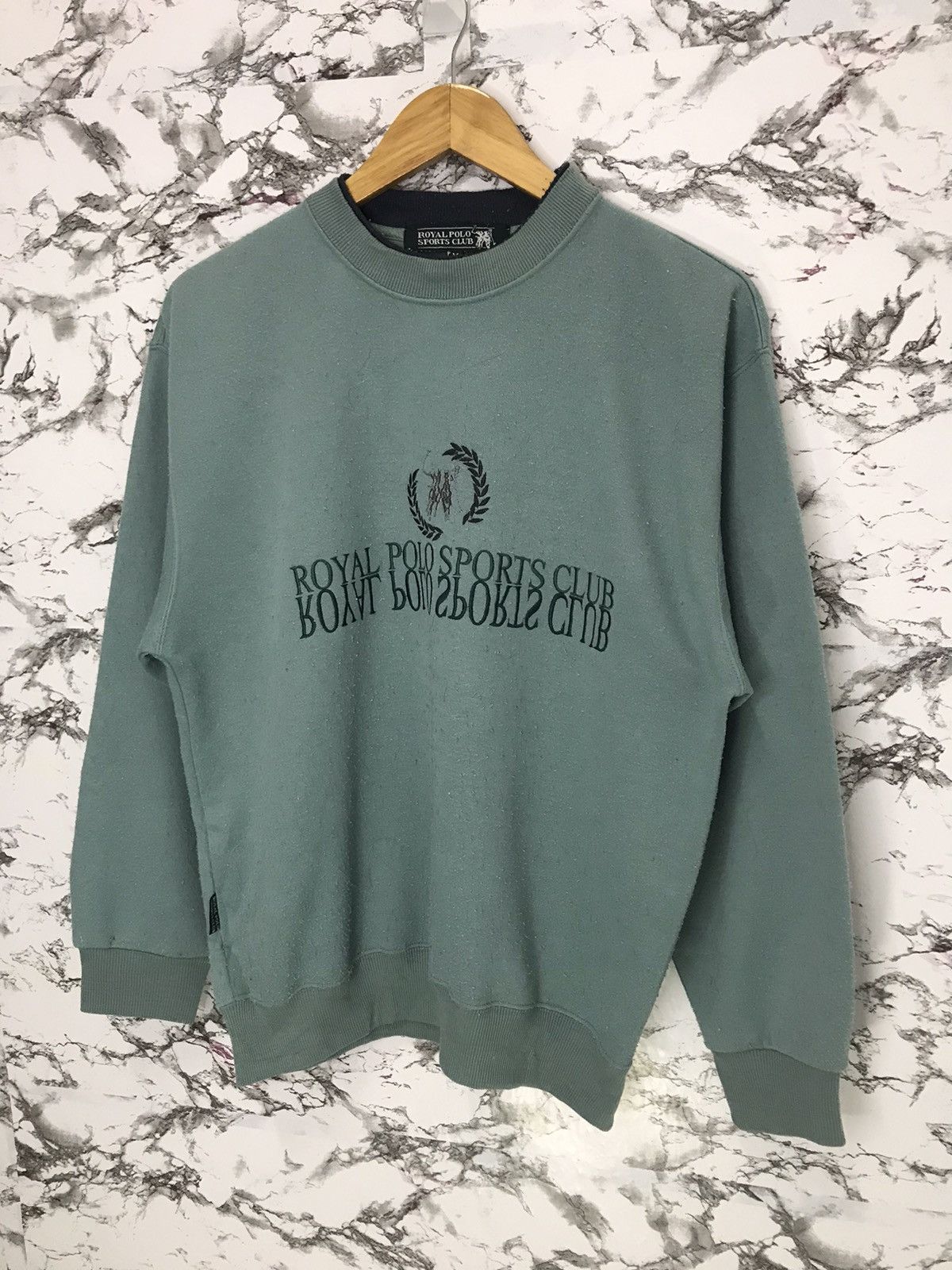 Polo Ralph Lauren × Vintage Royal Polo Sport Big Logo Spell Out Sweatshirt Size US M / EU 48-50 / 2 - 5 Thumbnail