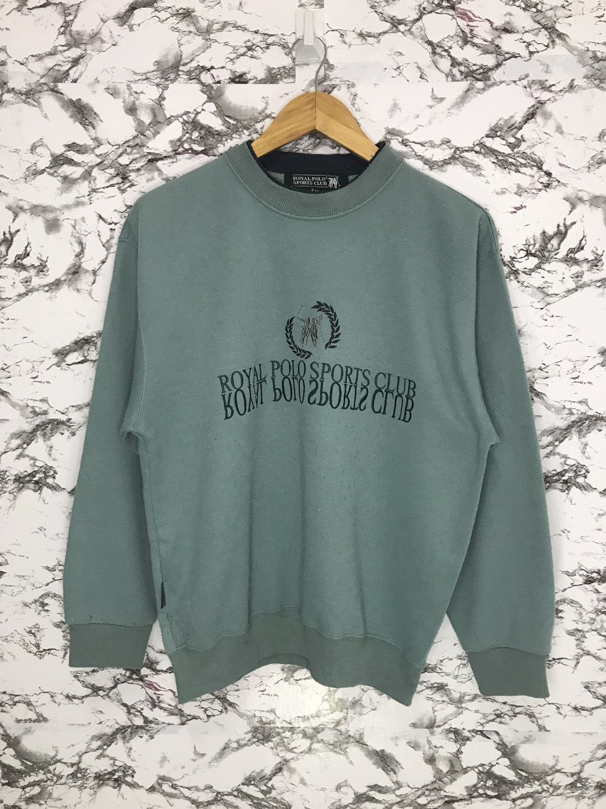 Polo Ralph Lauren × Vintage Royal Polo Sport Big Logo Spell Out Sweatshirt Size US M / EU 48-50 / 2 - 3 Thumbnail