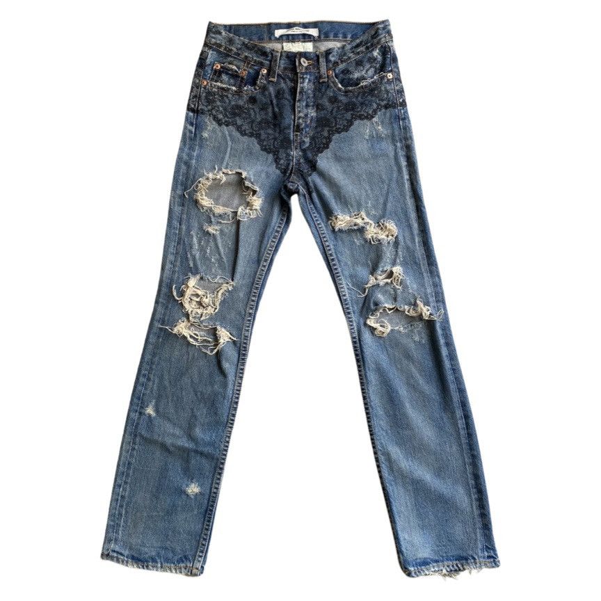 Junya Watanabe Floral Crash Denim A/W 2005
