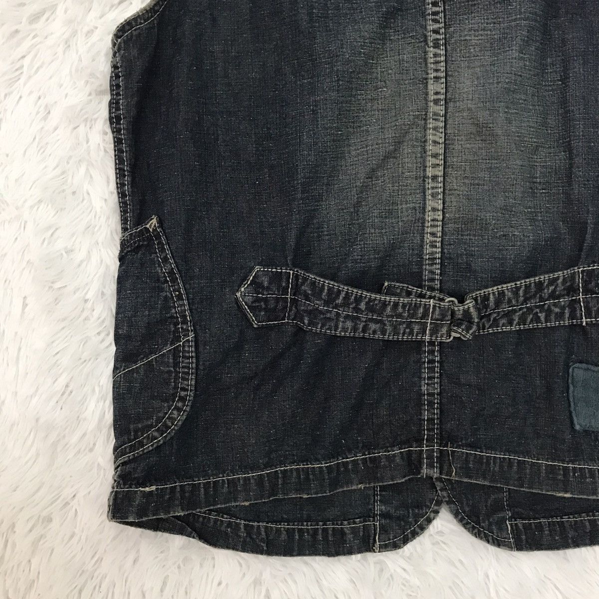 Japanese Brand KU Distress Patches Vest Japan Fabric Size US M / EU 48-50 / 2 - 10 Thumbnail