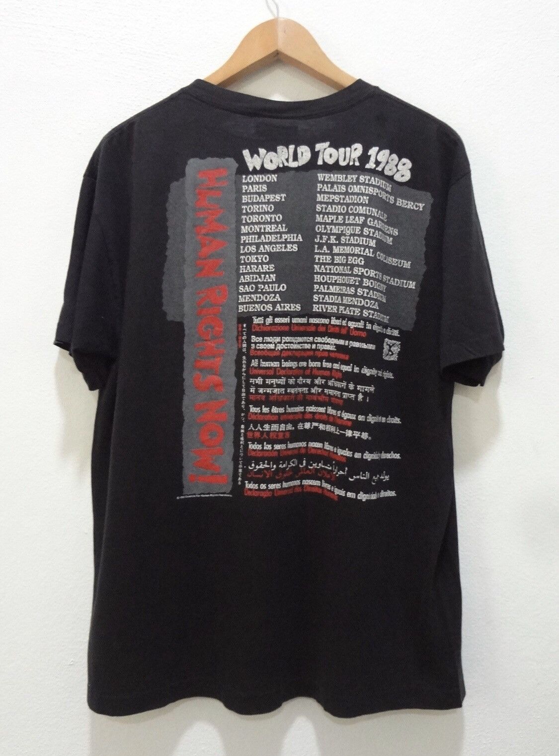 Band Tees × Reebok × Vintage Human Rights Now 1988 Bruce Springsteen and the E Street Size US XL / EU 56 / 4 - 2 Thumbnail