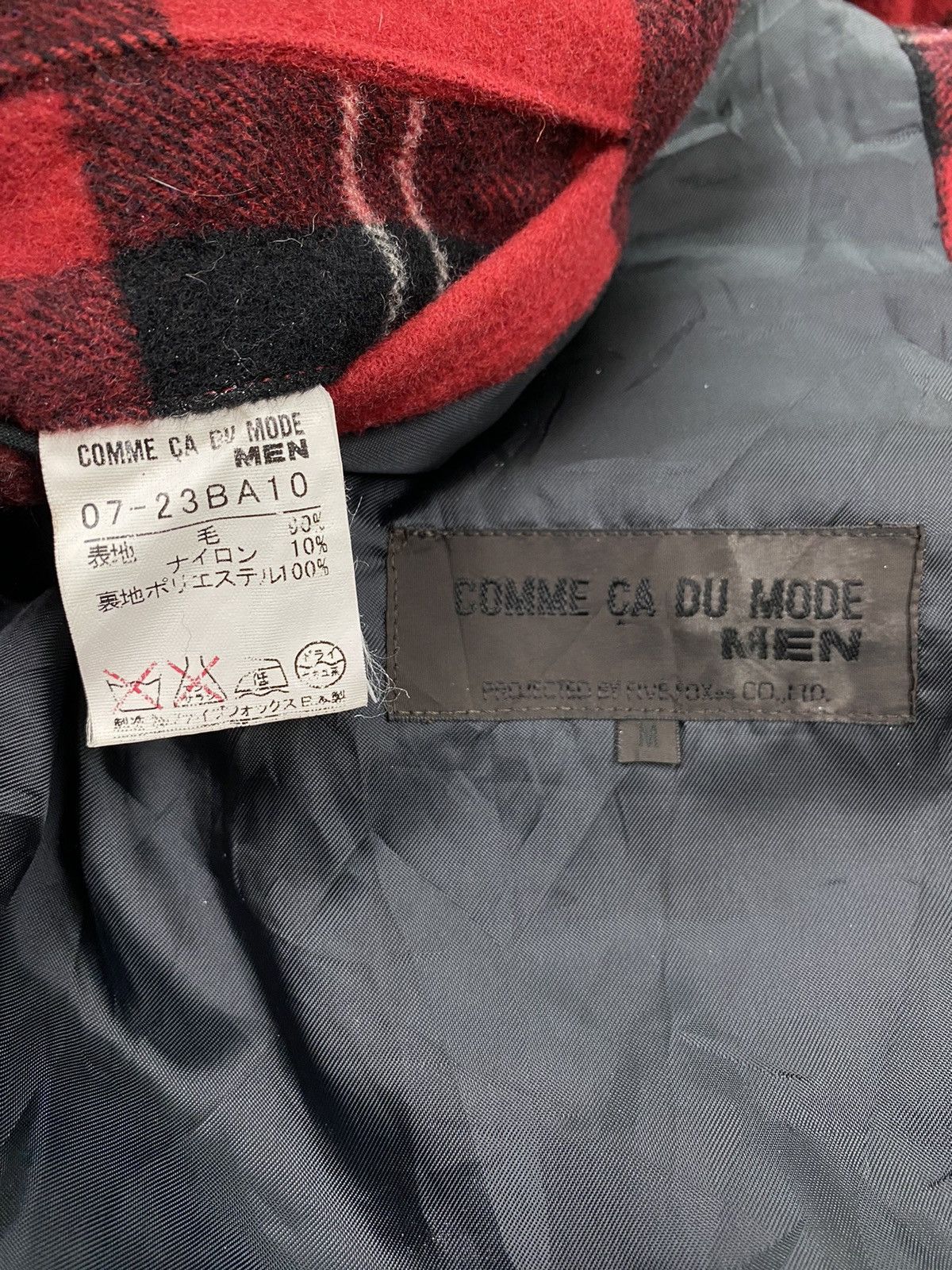 Comme Ca Ism × Japanese Brand Comme Ca Du Mode Men Plaid Hooded Jacket Size US S / EU 44-46 / 1 - 9 Thumbnail