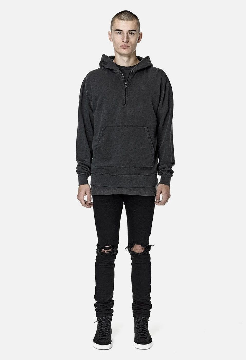 John Elliott Enzyme Garment Dyed John Elliott Mercer Half Zip Hoodie Size US M / EU 48-50 / 2 - 8 Thumbnail