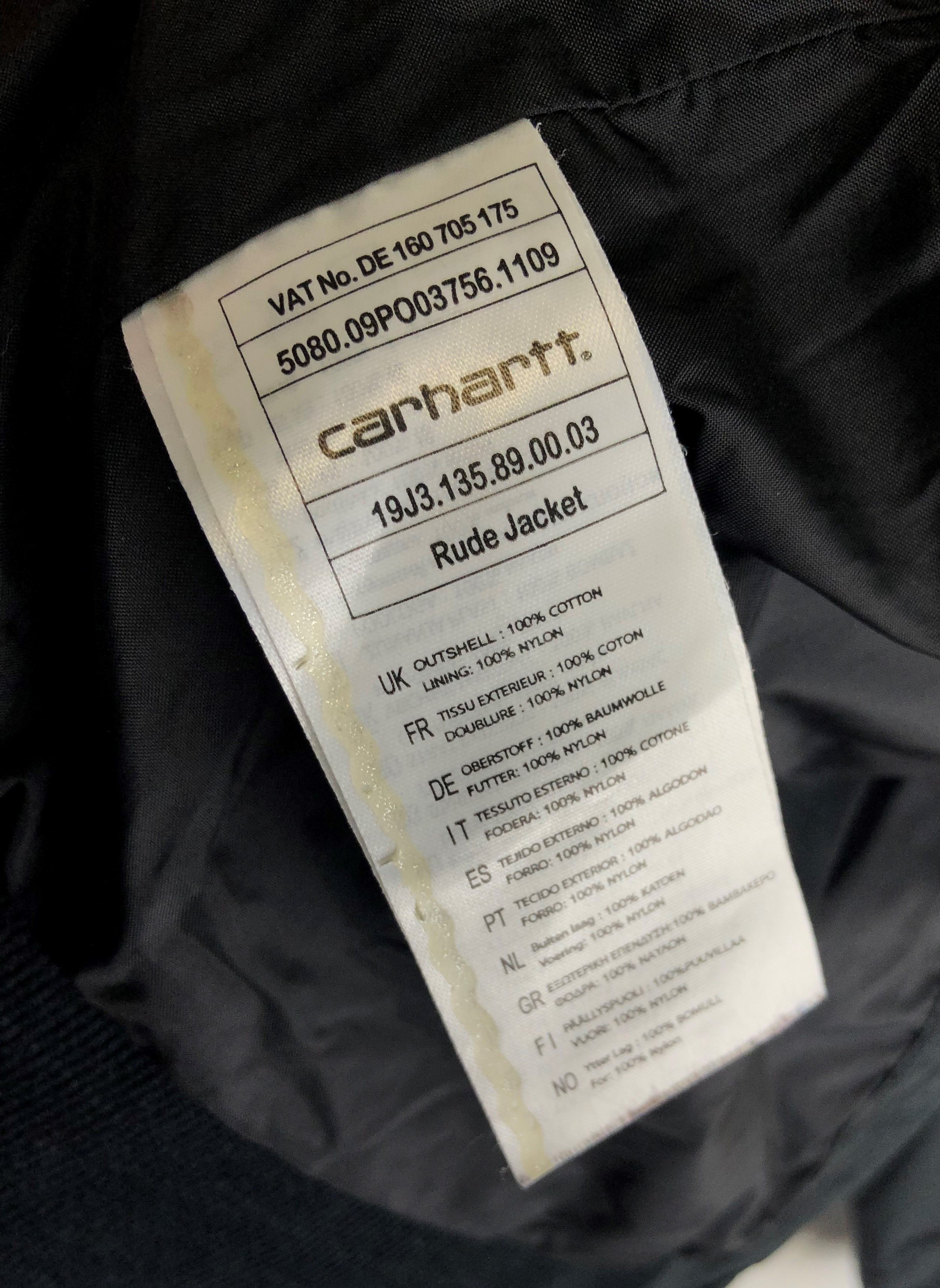 Carhartt Vintage CARHARTT Black Light Jacket Windbreaker M170 Size US M / EU 48-50 / 2 - 9 Thumbnail