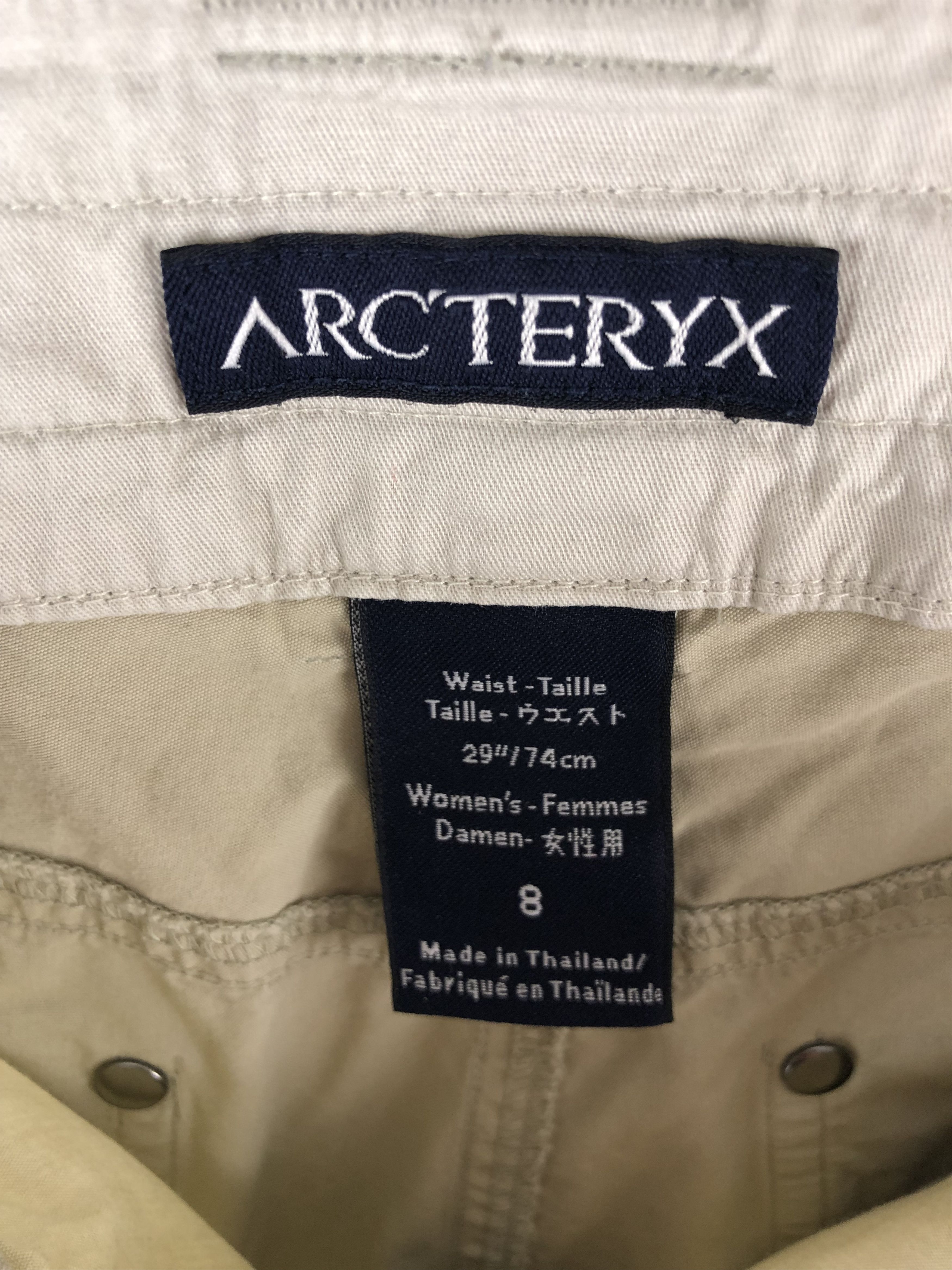 Arc'teryx Vintage ARCTERYX Beige Hiking Shorts M152 Size 31" - 8 Thumbnail
