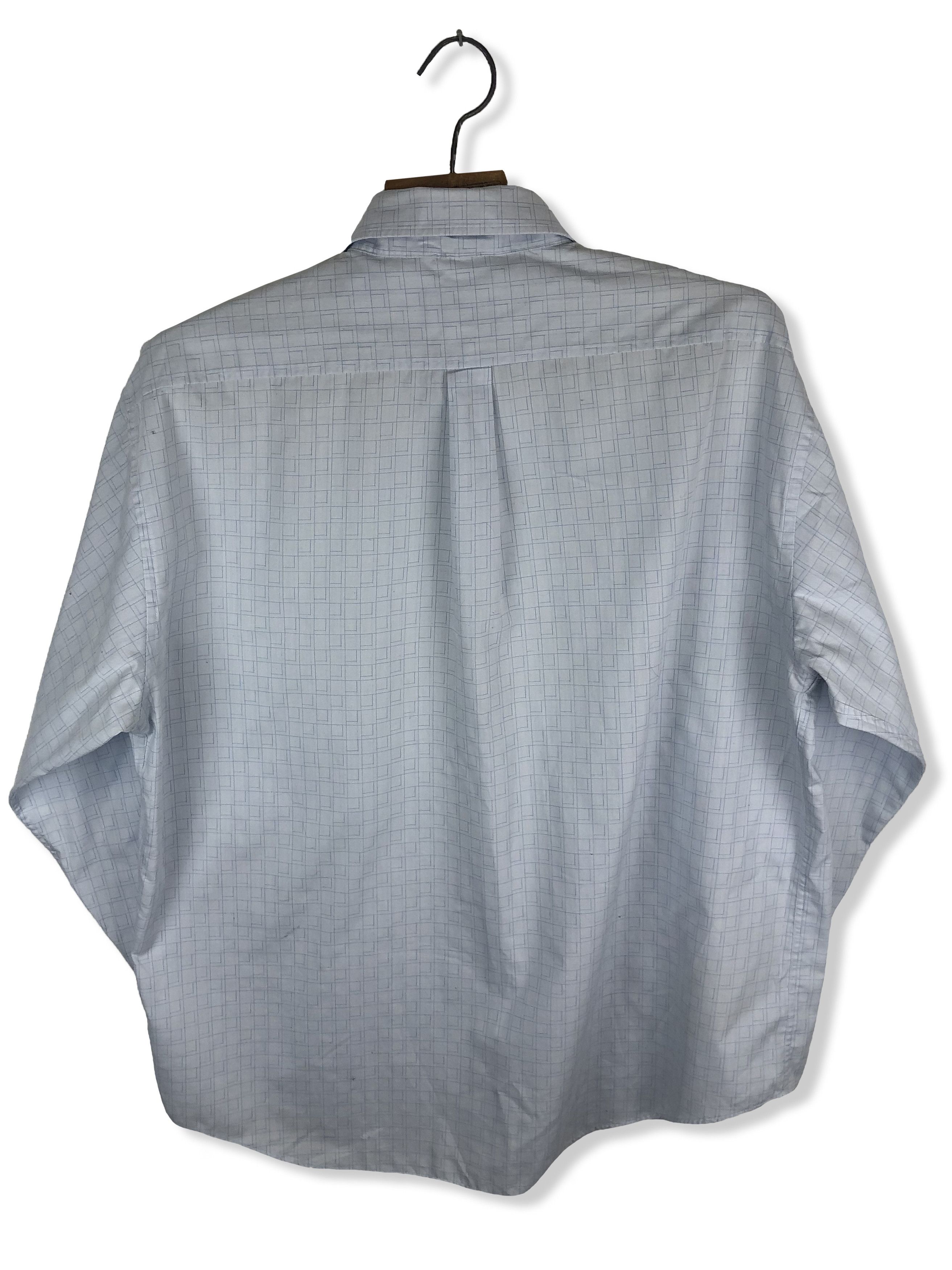 Vintage Vintage YVES SAINT LAURENT Blue Button Up Shirt M271 Size US XXL / EU 58 / 5 - 7 Thumbnail