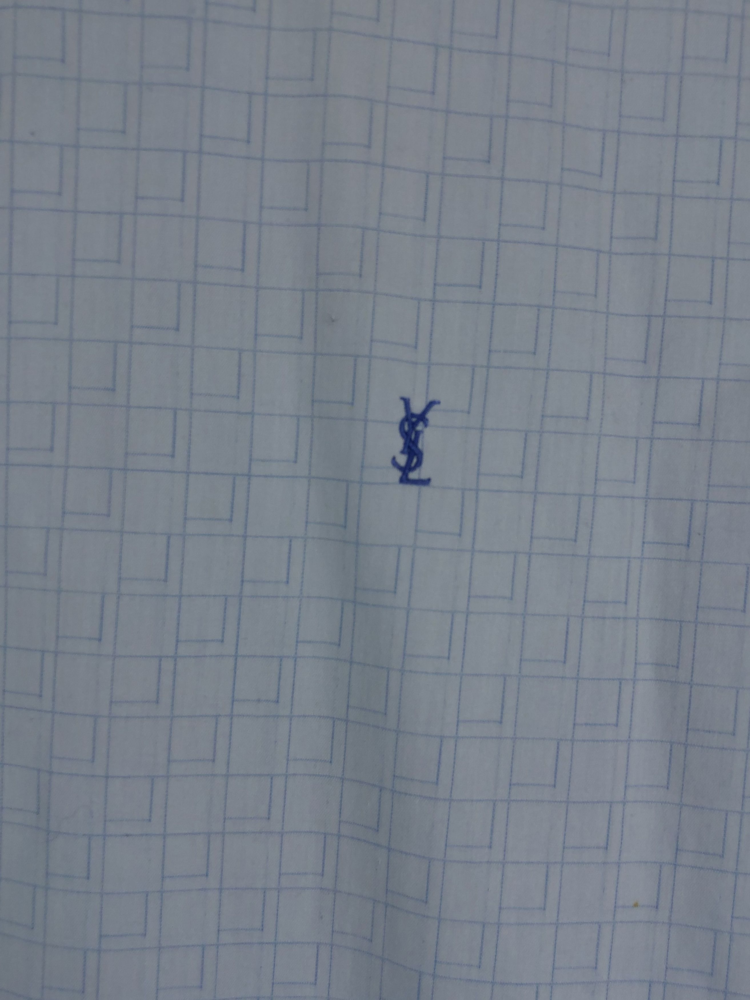 Vintage Vintage YVES SAINT LAURENT Blue Button Up Shirt M271 Size US XXL / EU 58 / 5 - 4 Thumbnail