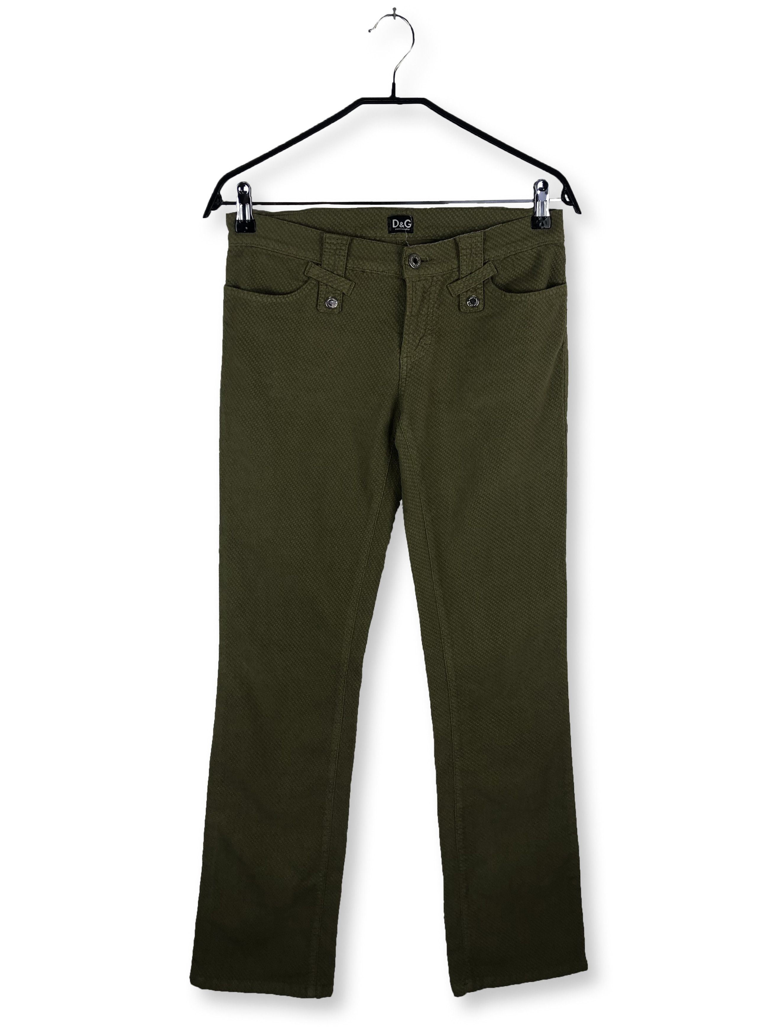 Dolce & Gabbana Vintage DOLCE & GABBANA Green Pants M83 Size US 29 - 1 Thumbnail