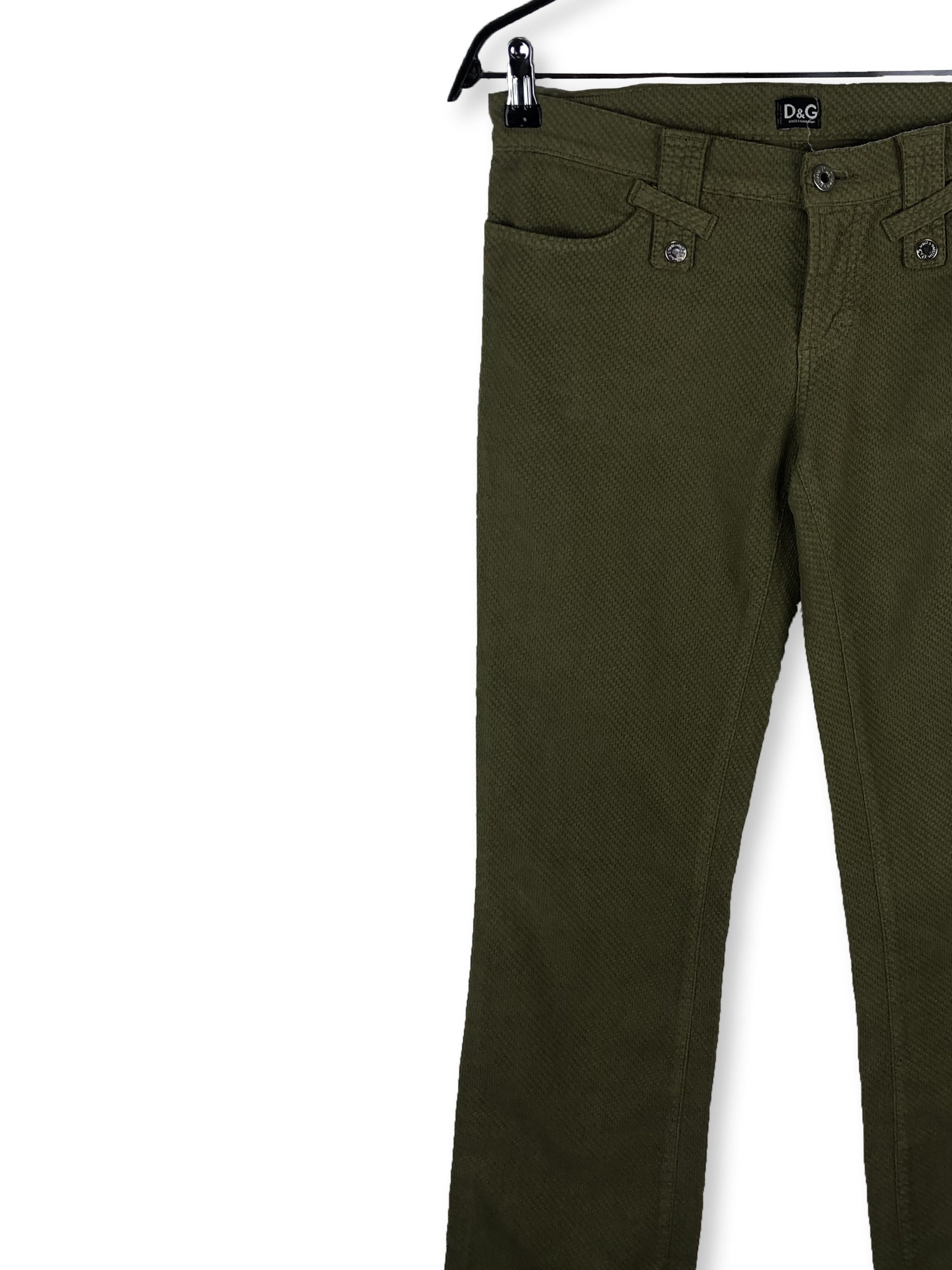 Dolce & Gabbana Vintage DOLCE & GABBANA Green Pants M83 Size US 29 - 3 Thumbnail
