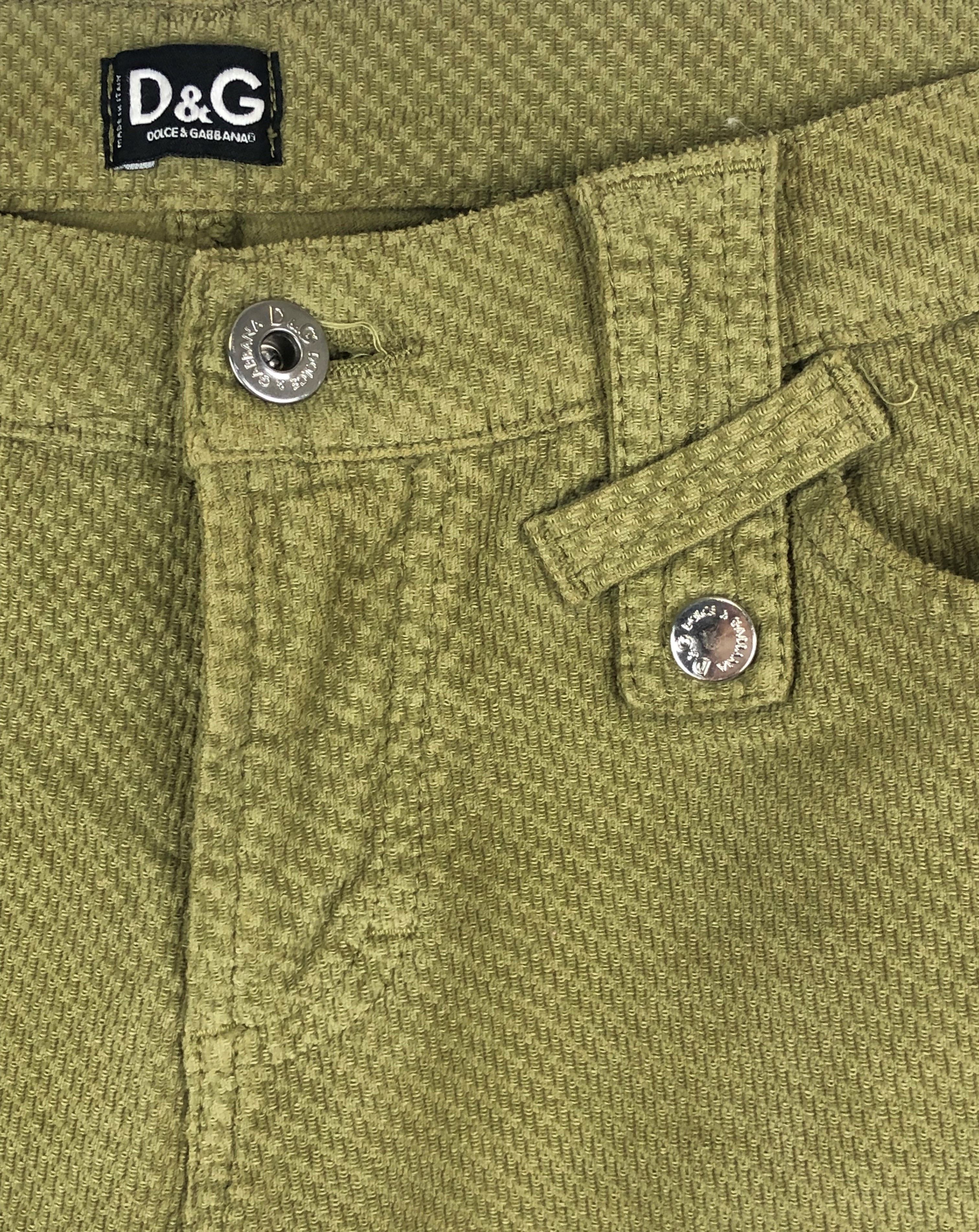Dolce & Gabbana Vintage DOLCE & GABBANA Green Pants M83 Size US 29 - 5 Thumbnail