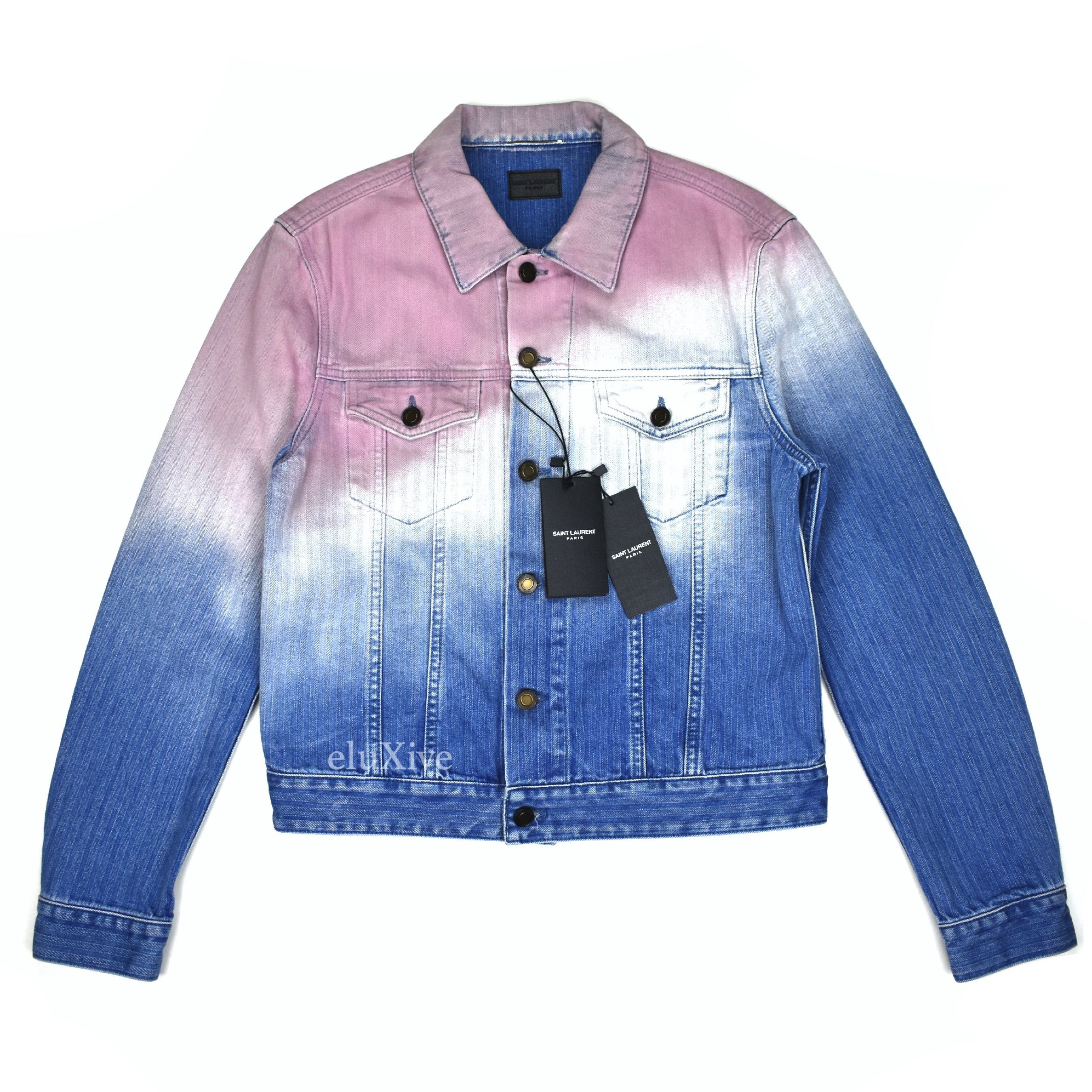 Pink Denim Jacket L