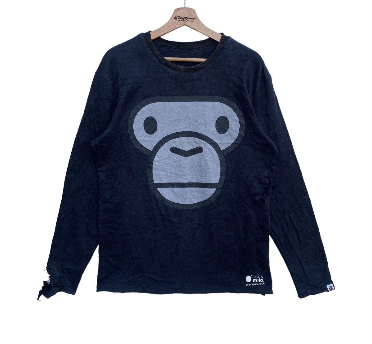 Bape Distressed Destroyed Baby Milo x A Bathing Ape Reversible Size US L / EU 52-54 / 3 - 1 Thumbnail