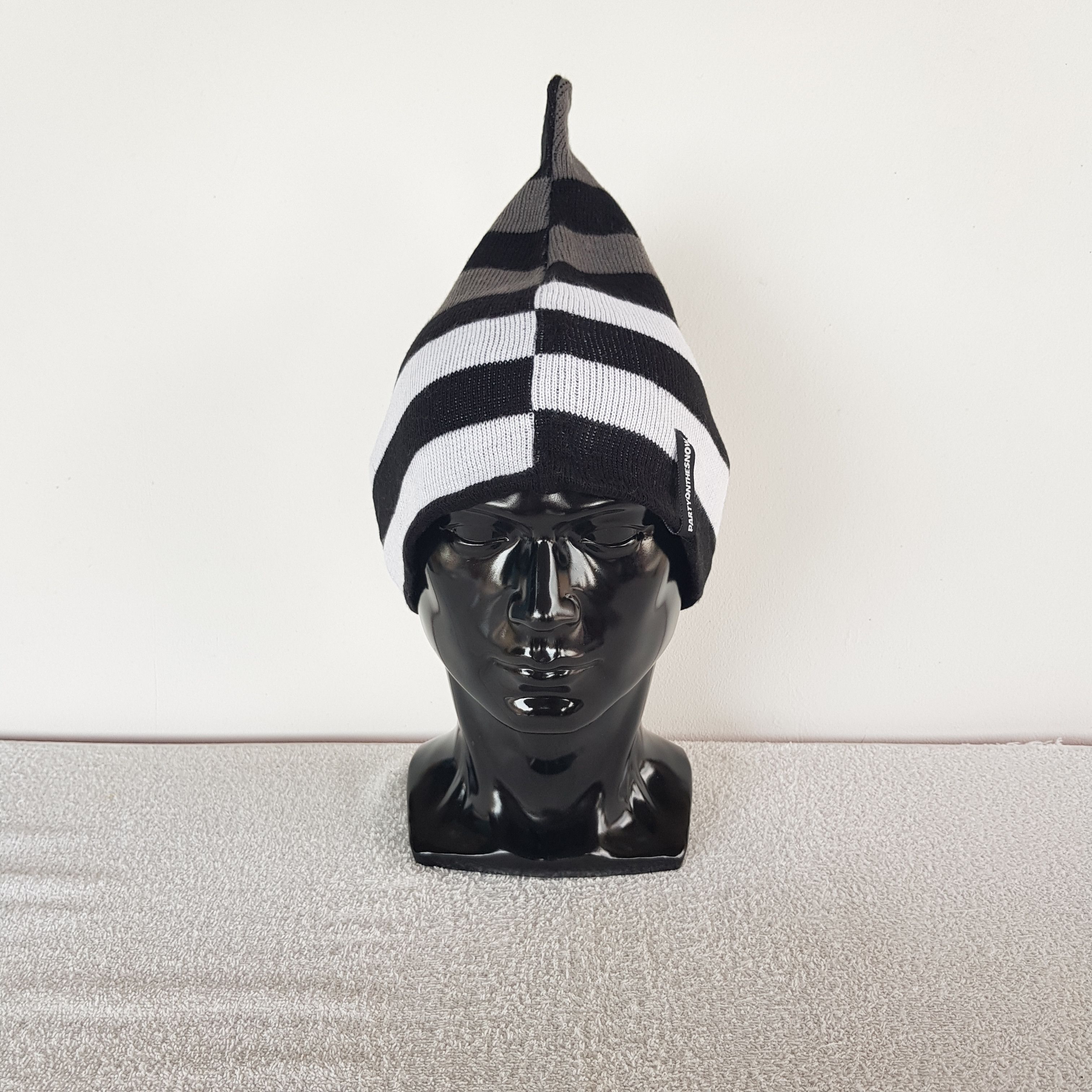 If Six Was Nine × Seditionaries × Tornado Mart Stripe Japanese Beanie Snow Cap Japanese Designer Fin Hats Size ONE SIZE - 3 Thumbnail