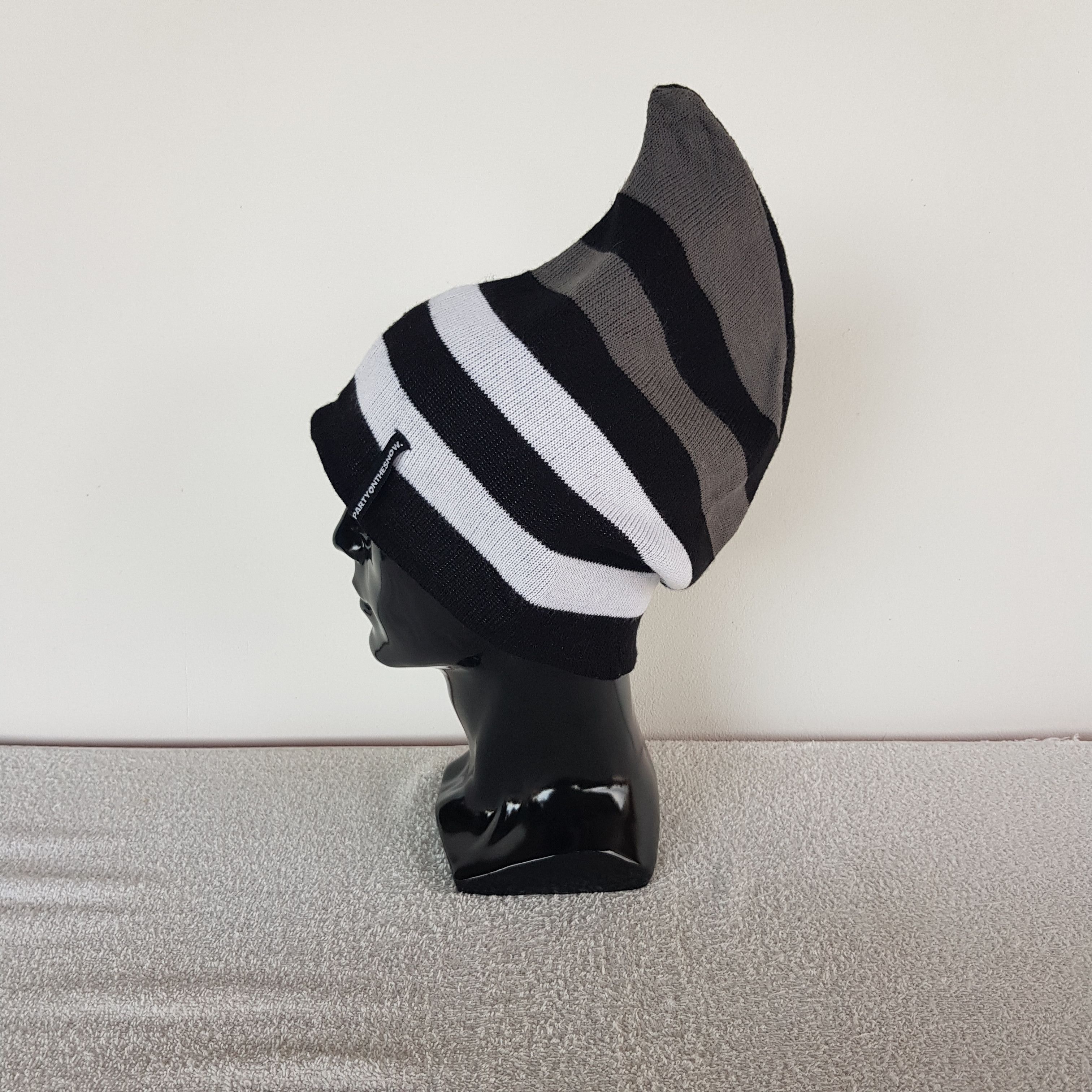 If Six Was Nine × Seditionaries × Tornado Mart Stripe Japanese Beanie Snow Cap Japanese Designer Fin Hats Size ONE SIZE - 1 Thumbnail