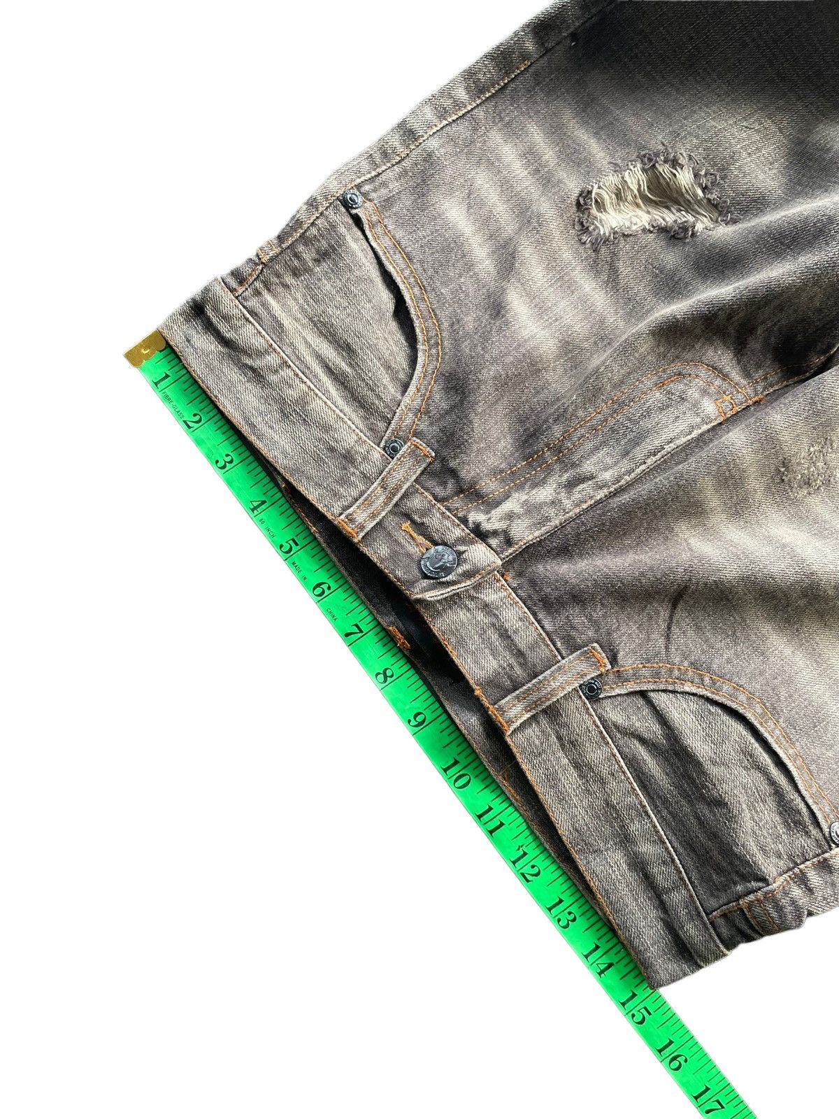Japanese Brand Eastandsadonteam Distresed Denim Size US 30 / EU 46 - 14 Thumbnail