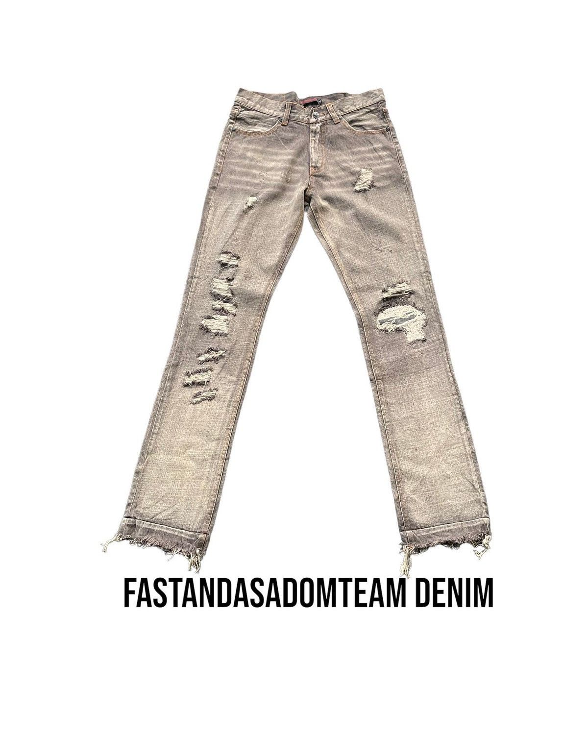Japanese Brand Eastandsadonteam Distresed Denim Size US 30 / EU 46 - 1 Thumbnail