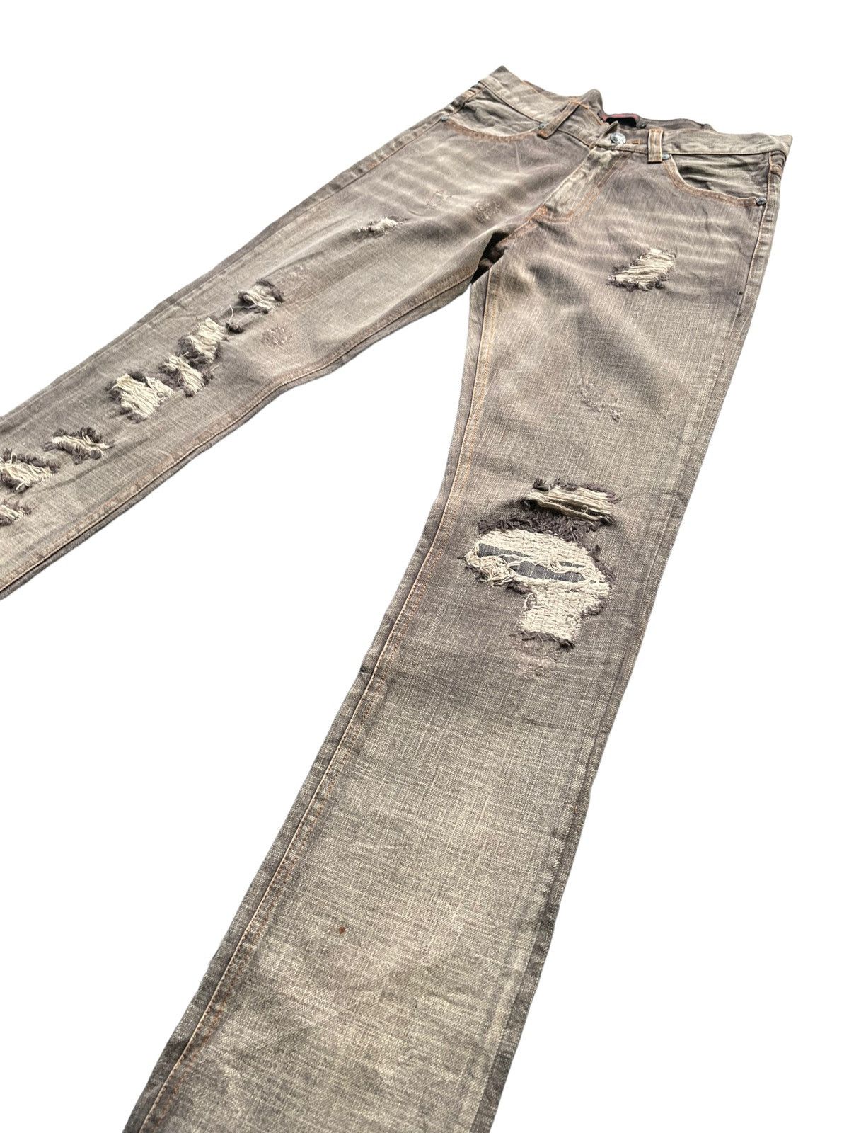 Japanese Brand Eastandsadonteam Distresed Denim Size US 30 / EU 46 - 2 Thumbnail
