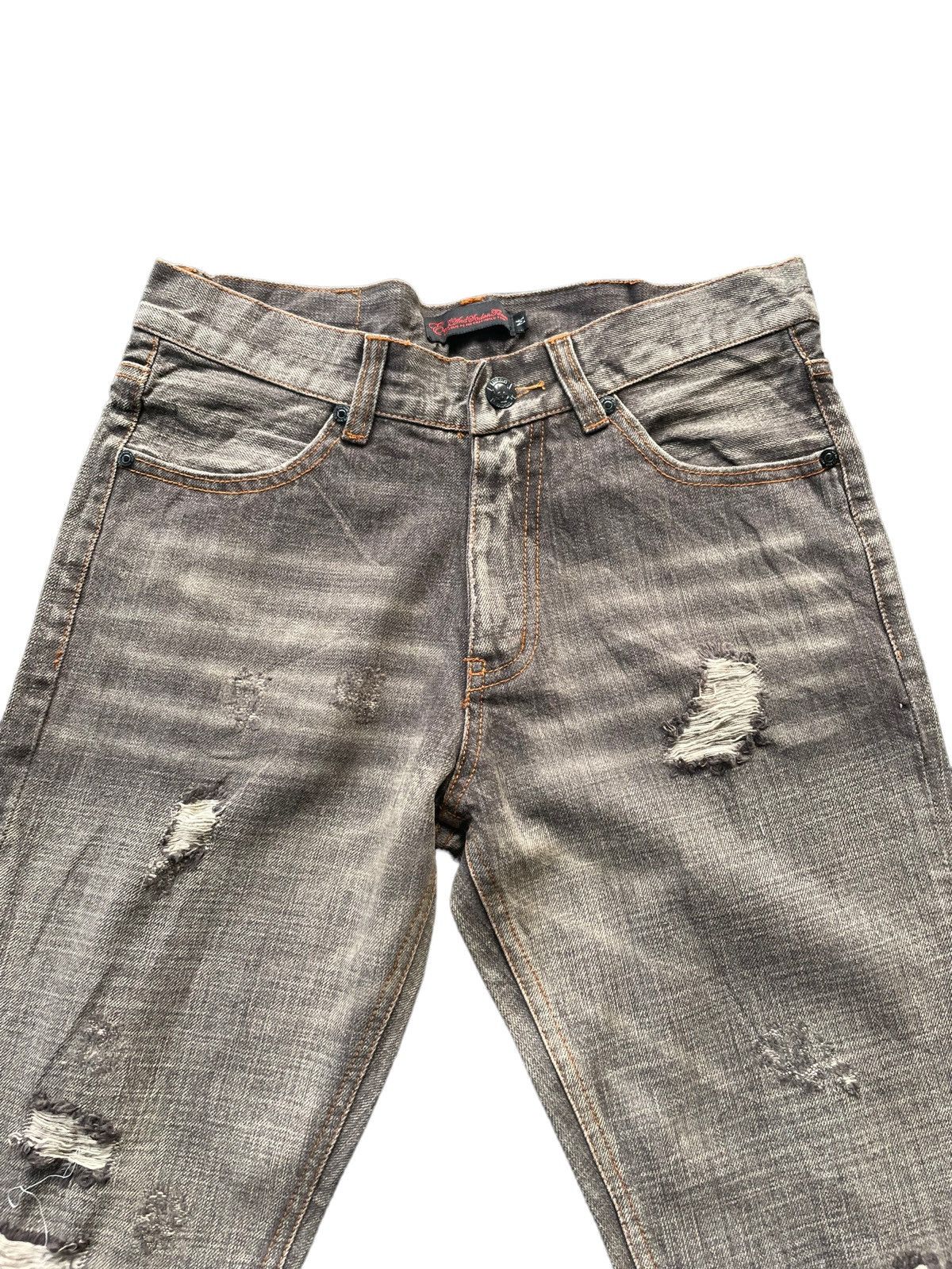 Japanese Brand Eastandsadonteam Distresed Denim Size US 30 / EU 46 - 4 Thumbnail