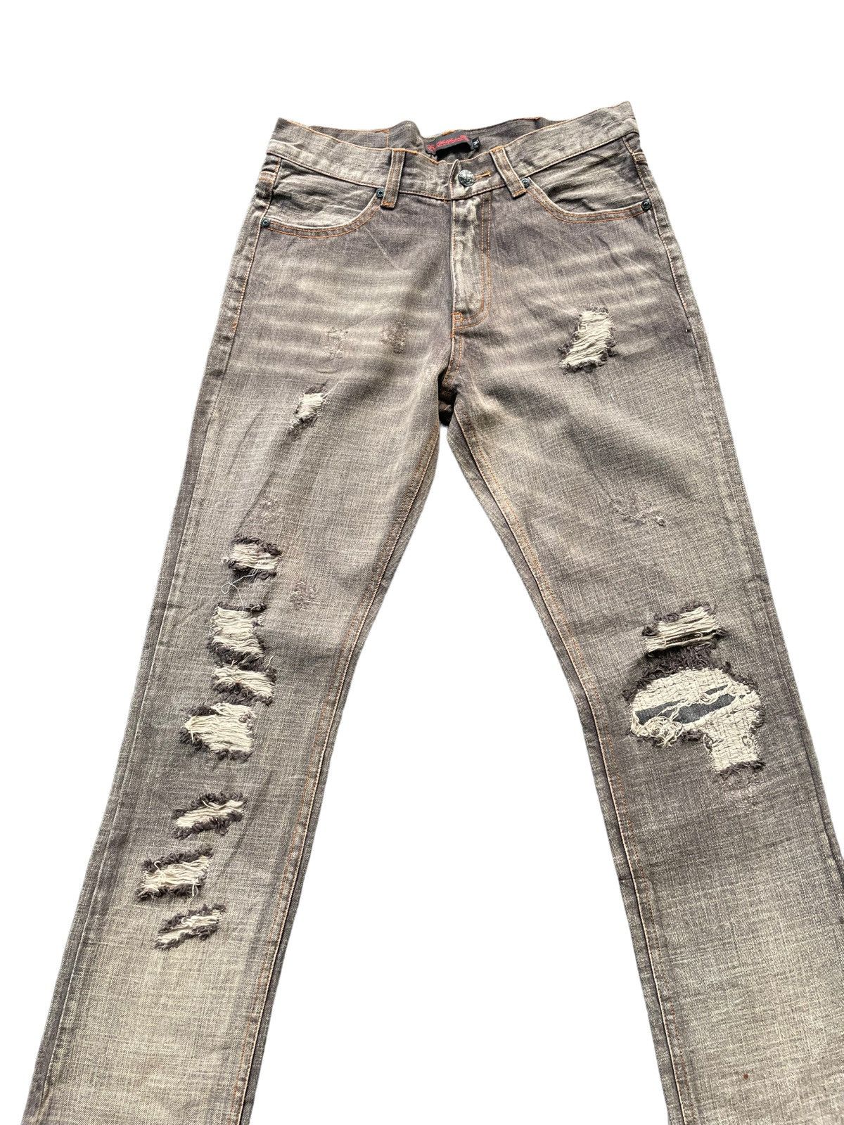 Japanese Brand Eastandsadonteam Distresed Denim Size US 30 / EU 46 - 3 Thumbnail