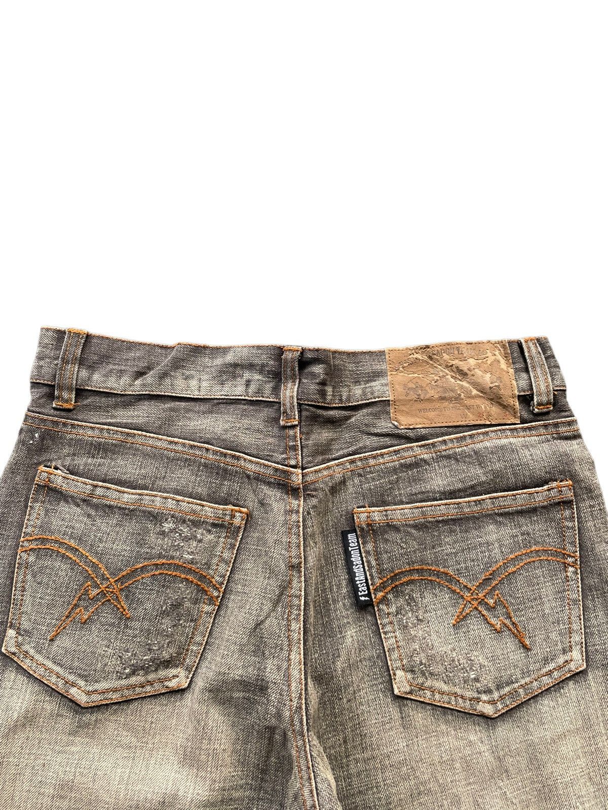 Japanese Brand Eastandsadonteam Distresed Denim Size US 30 / EU 46 - 8 Thumbnail