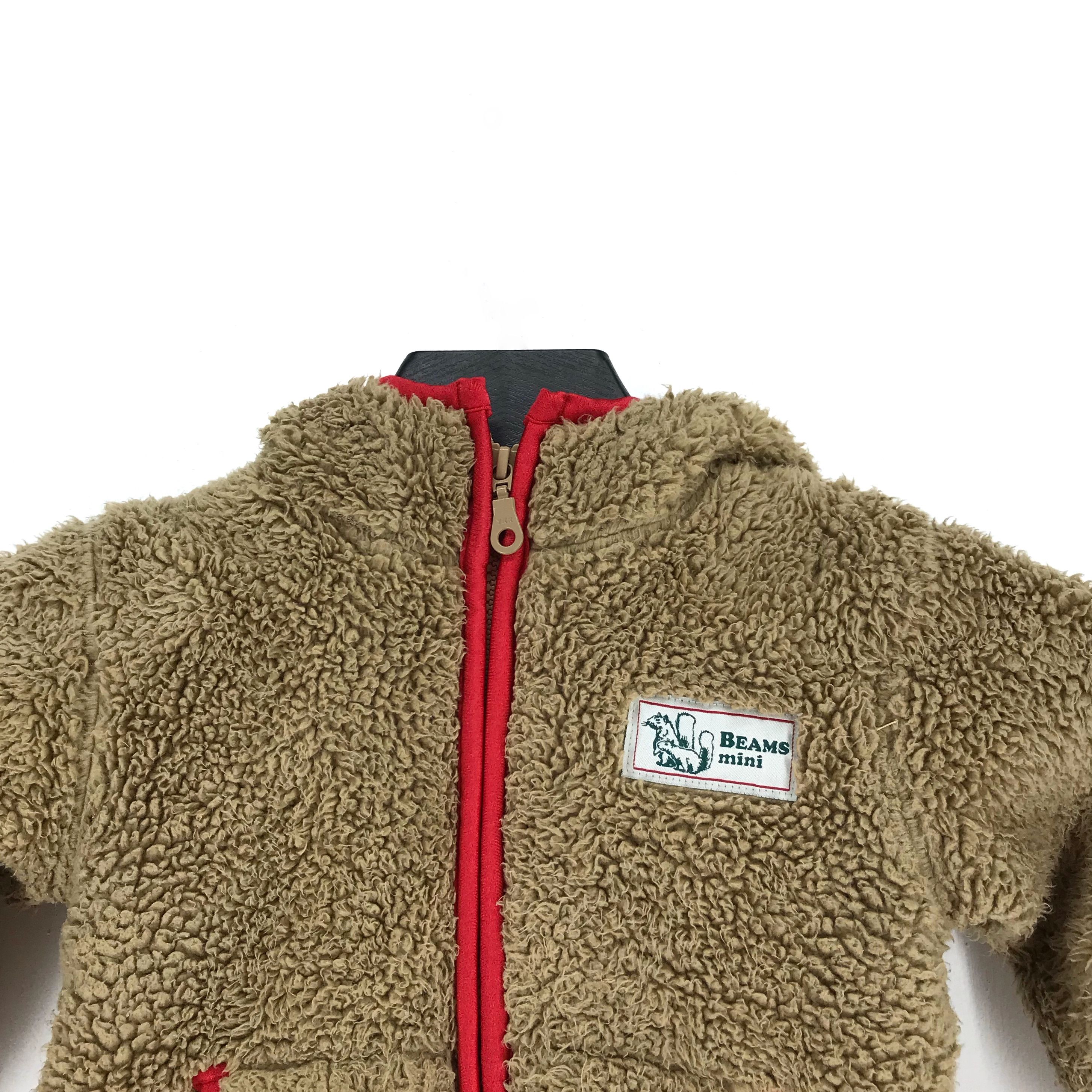 Beams Plus BEAMS Mini Deep Pile Fleece Hooded Baby Jacket #2368-93 Size US XXS / EU 40 - 3 Thumbnail