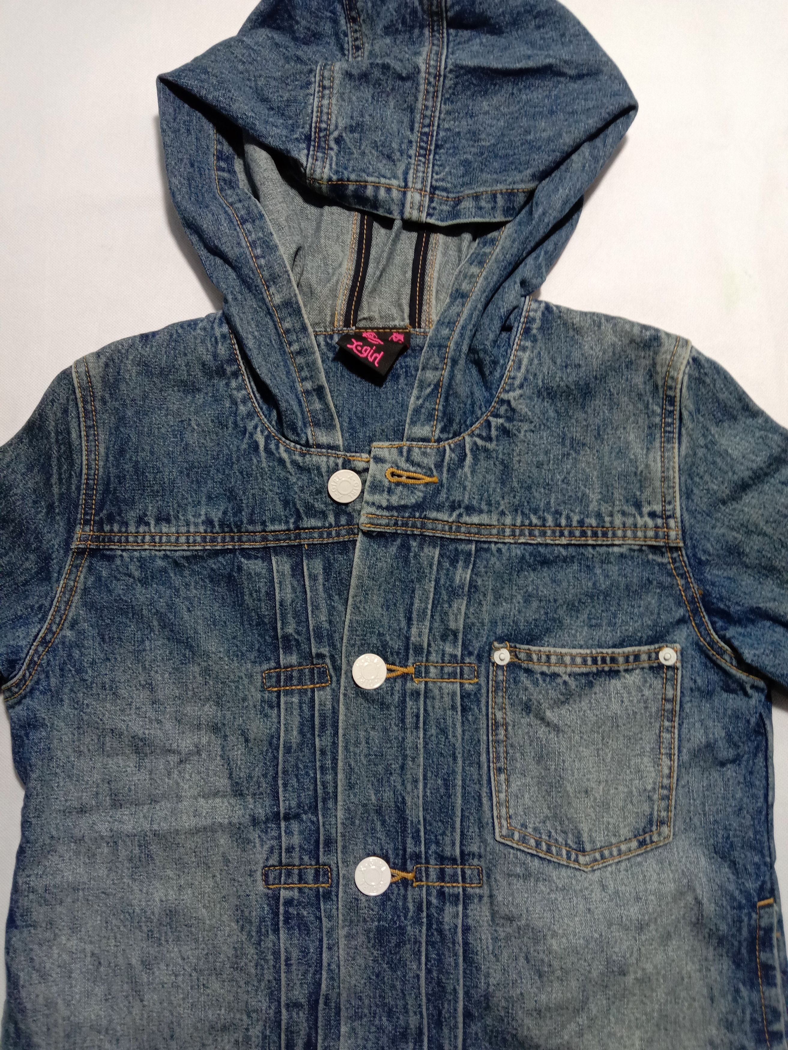 Japanese Brand X-Girl Jeans Couture Jacket Hoodies Denim Very Rare Size S / US 4 / IT 40 - 3 Thumbnail
