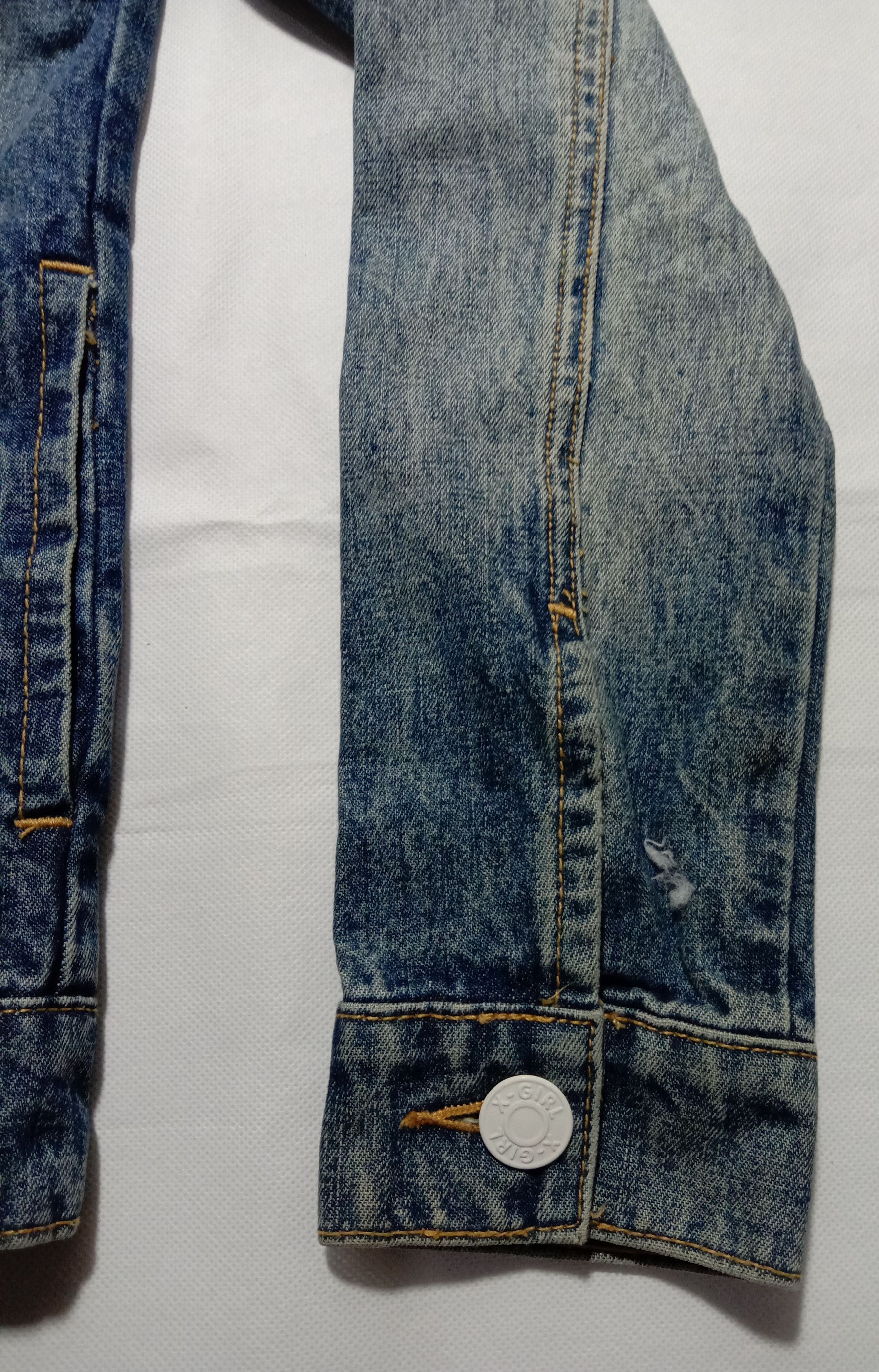 Japanese Brand X-Girl Jeans Couture Jacket Hoodies Denim Very Rare Size S / US 4 / IT 40 - 8 Thumbnail
