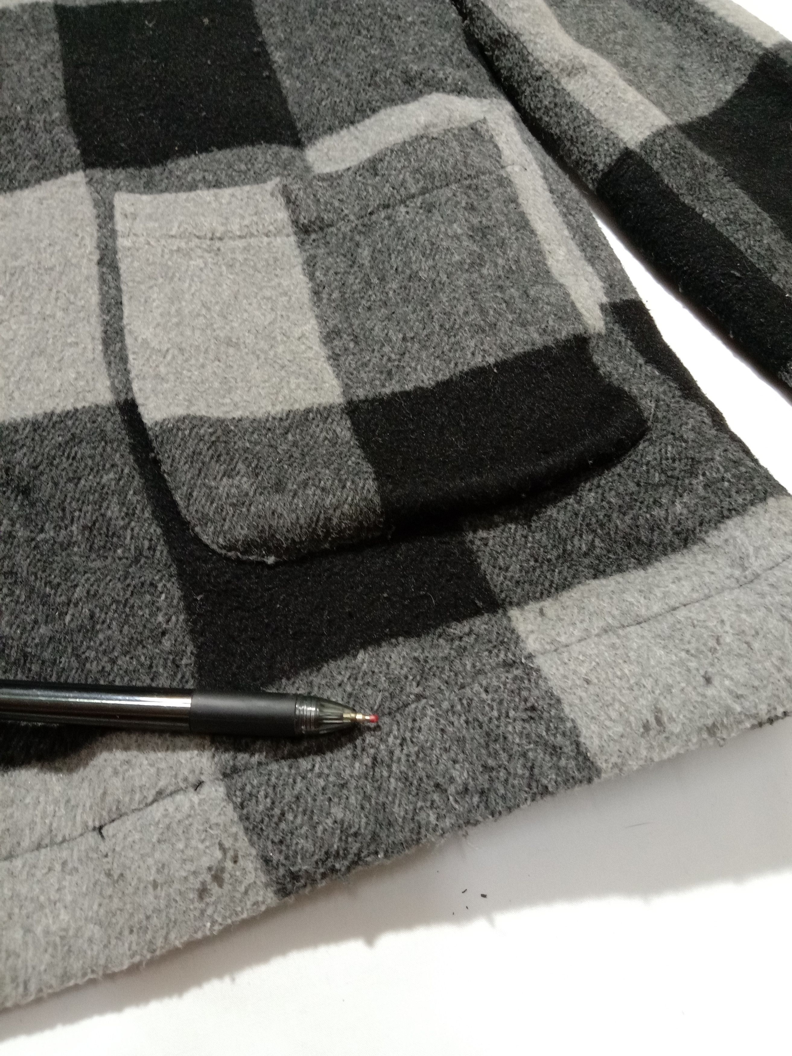 Japanese Brand Hype North Object De Petit Checkered Sherpa Jacket Unisex Size US S / EU 44-46 / 1 - 12 Thumbnail